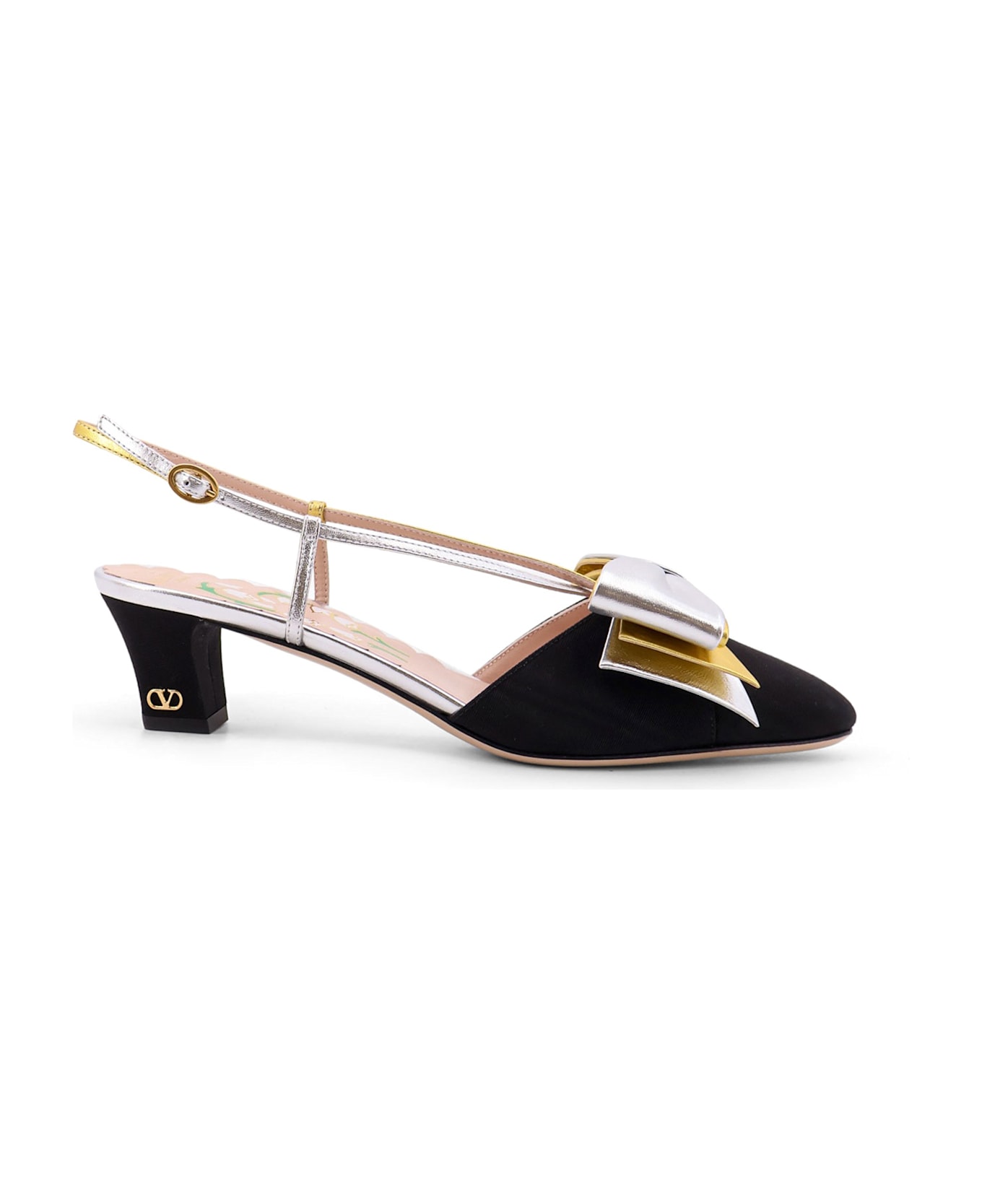 Valentino Garavani Bowow Slingback Pumps - Black