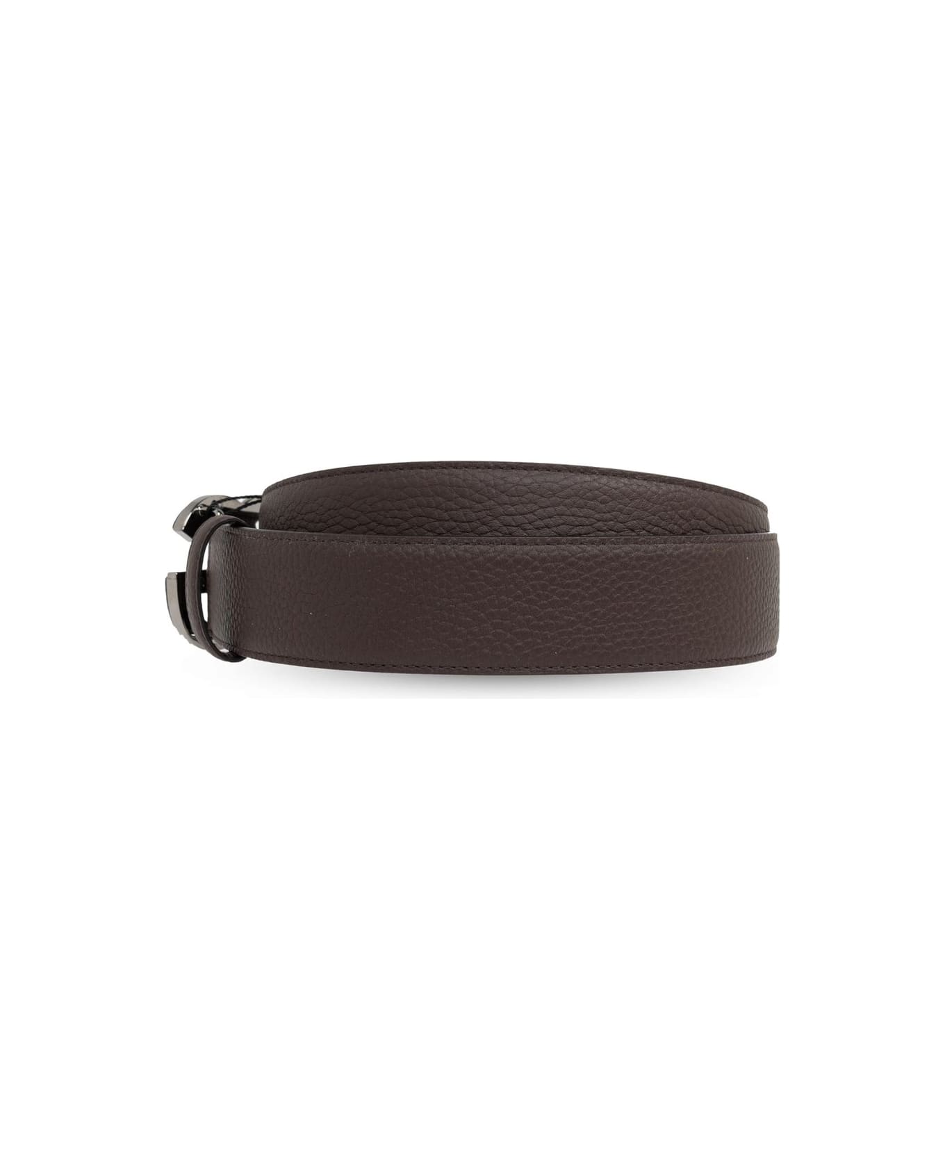 Dolce & Gabbana Logo Plaque Buckle Belt - Brown