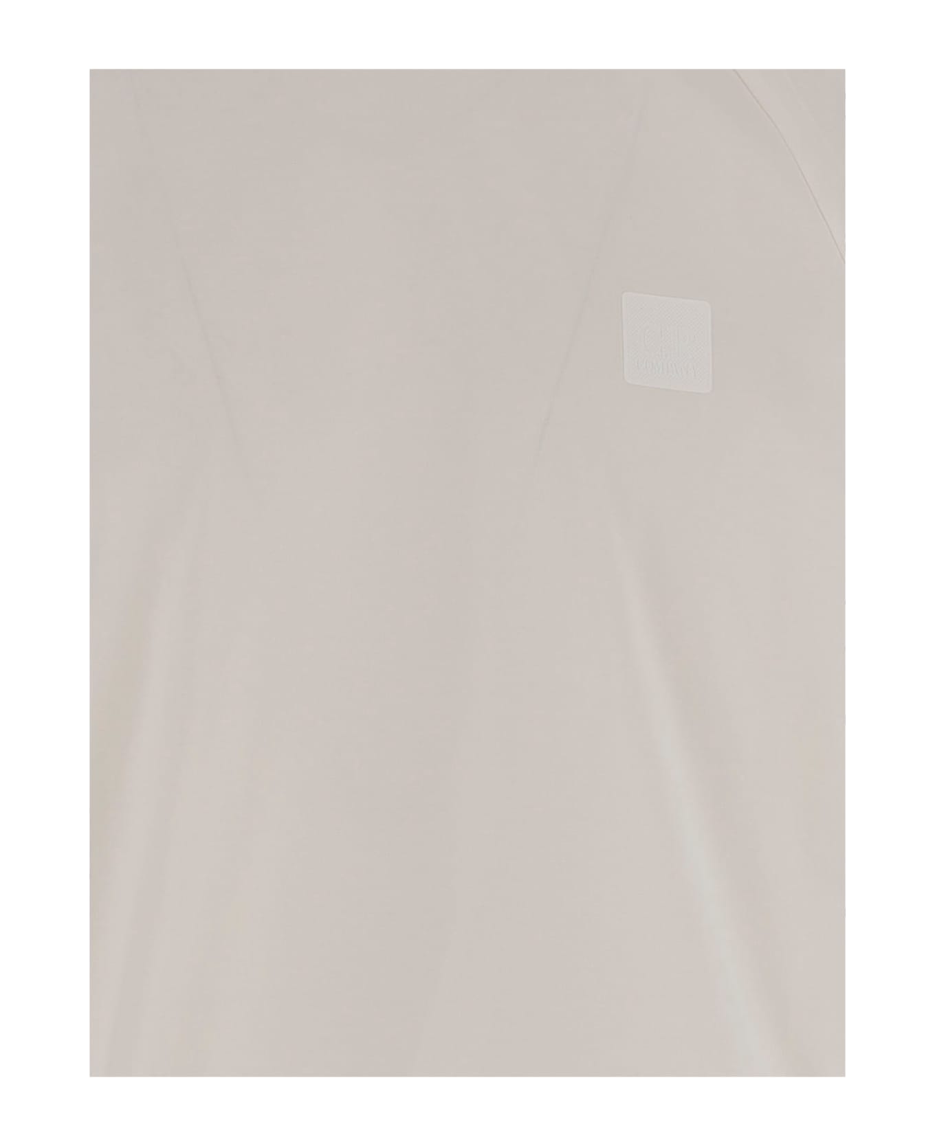 C.P. Company Cotton T-shirt With Logo Patch - White