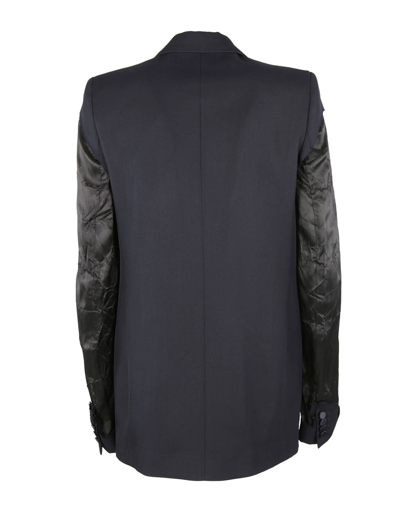 Maison Margiela Textured Sleeve Blazer - Navy
