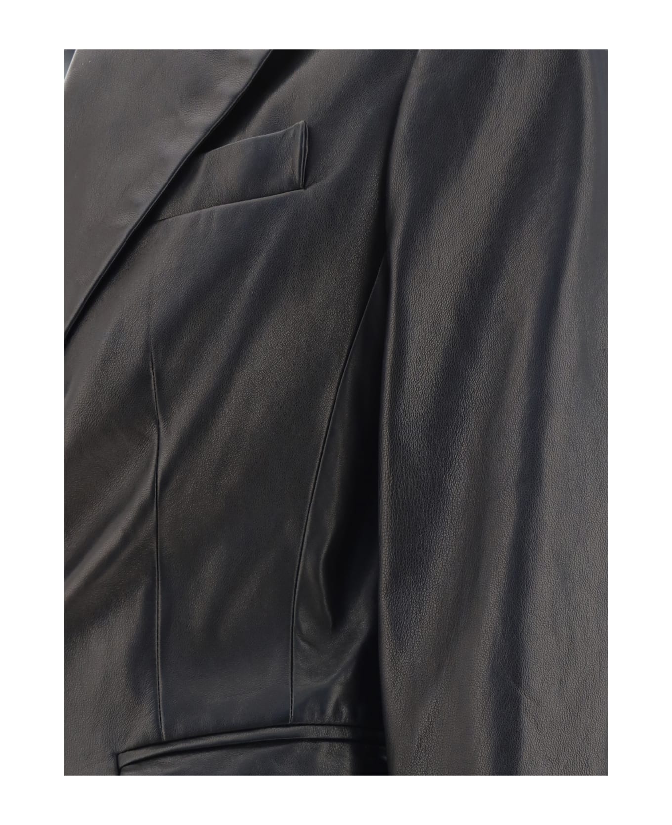 Brunello Cucinelli Leather Jacket - Nero