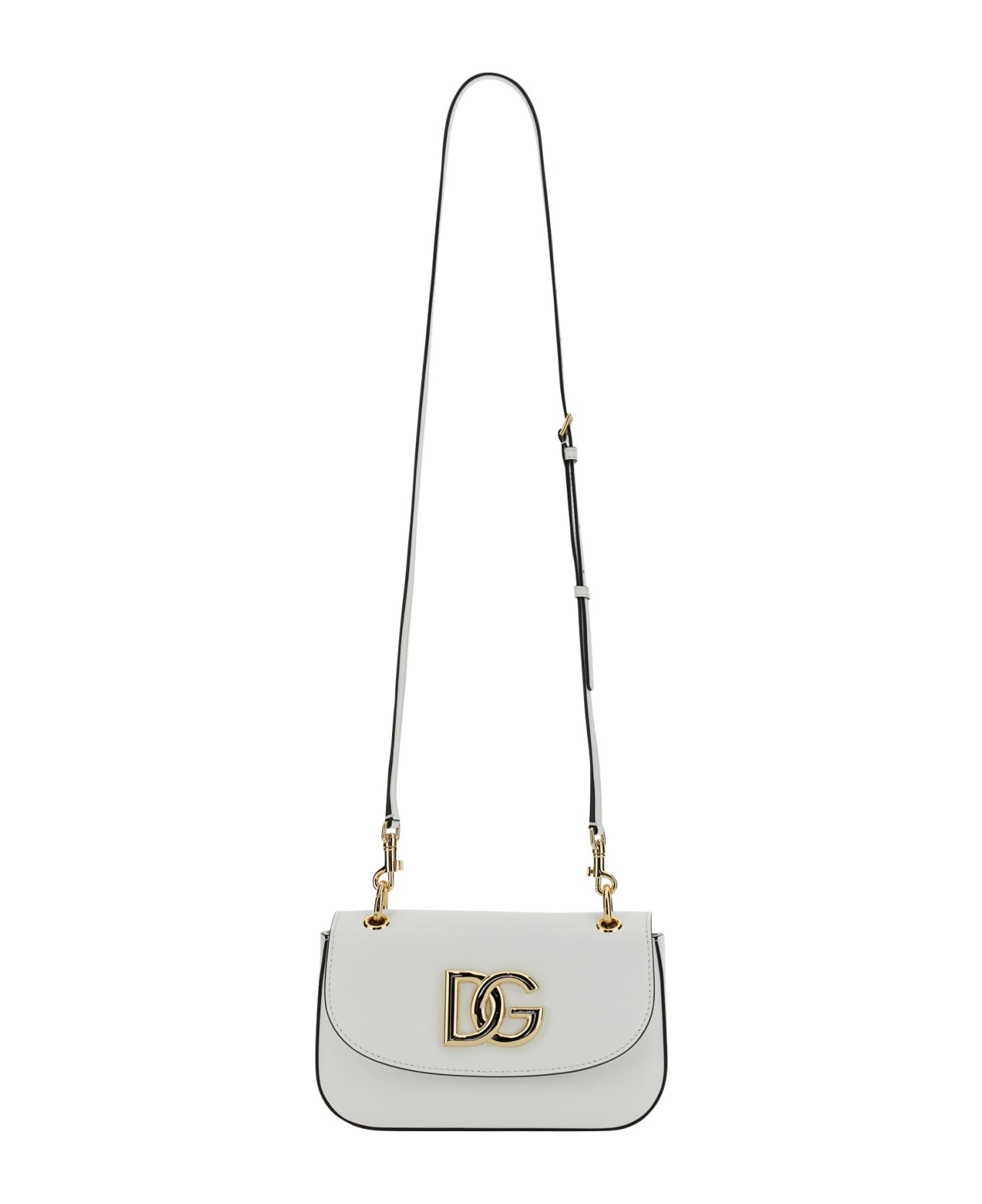 Dolce & Gabbana Bag With Logo - Bianco