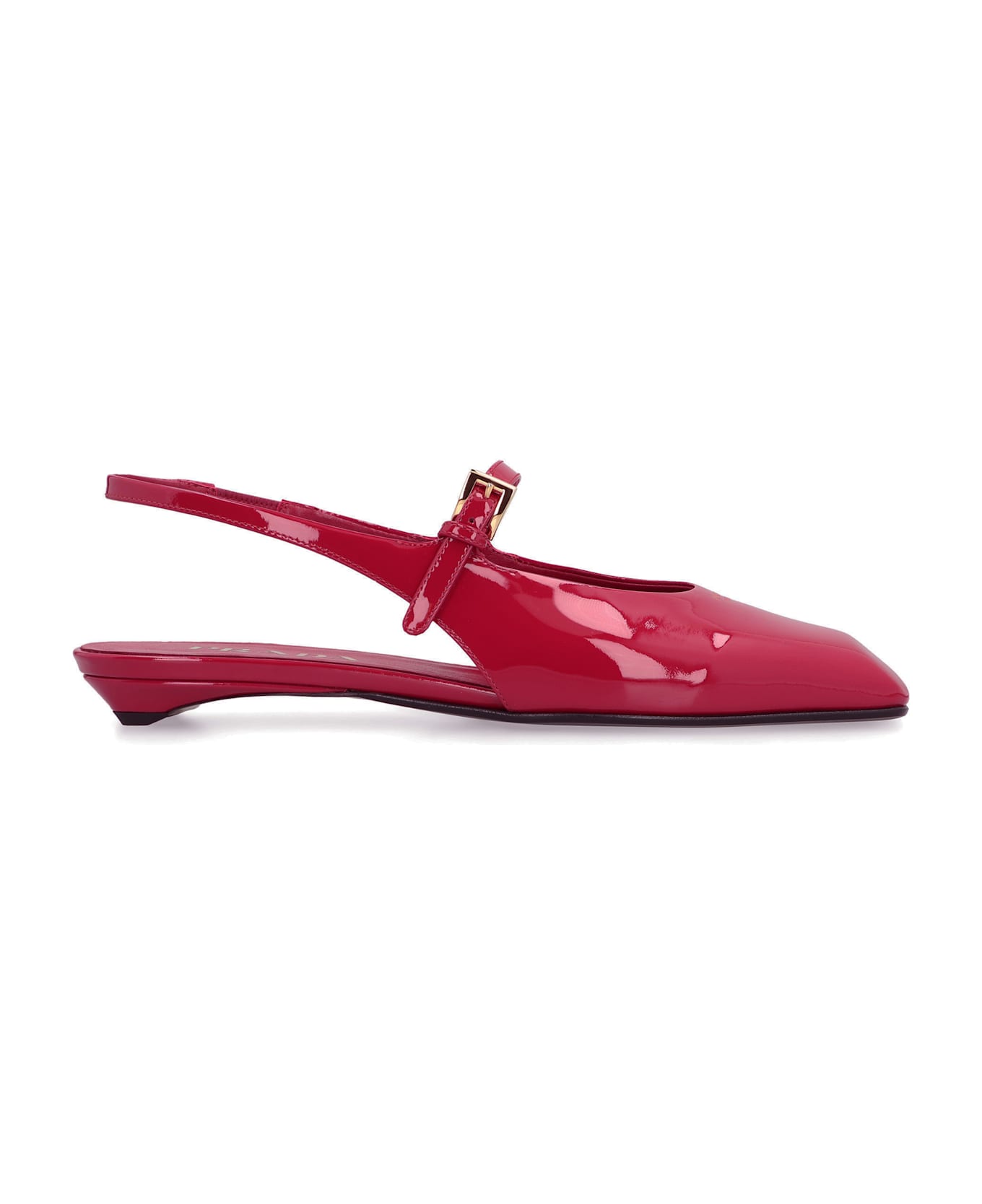 Prada Slingback Ballet Flats - CHERRY
