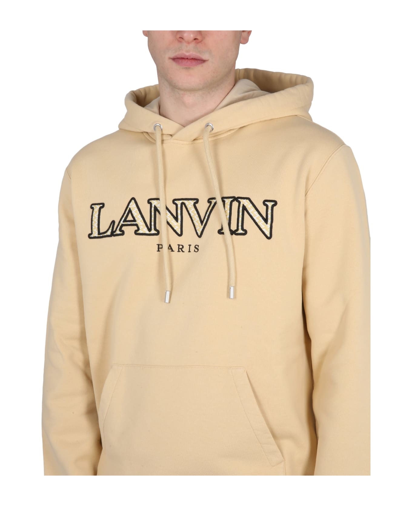 Lanvin Sweatshirt With Logo - Sabbia