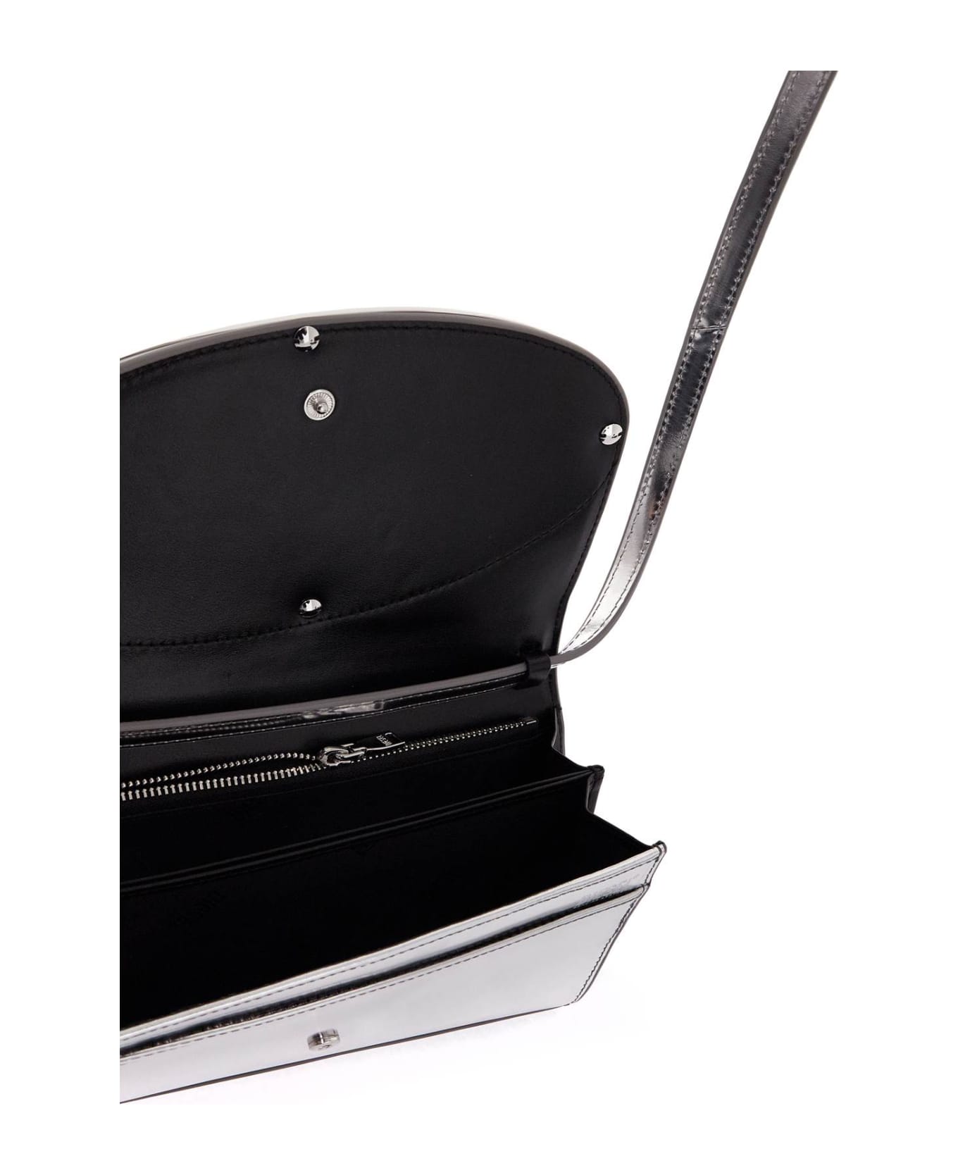 Diesel 1dr Crossbody Wallet - Silver