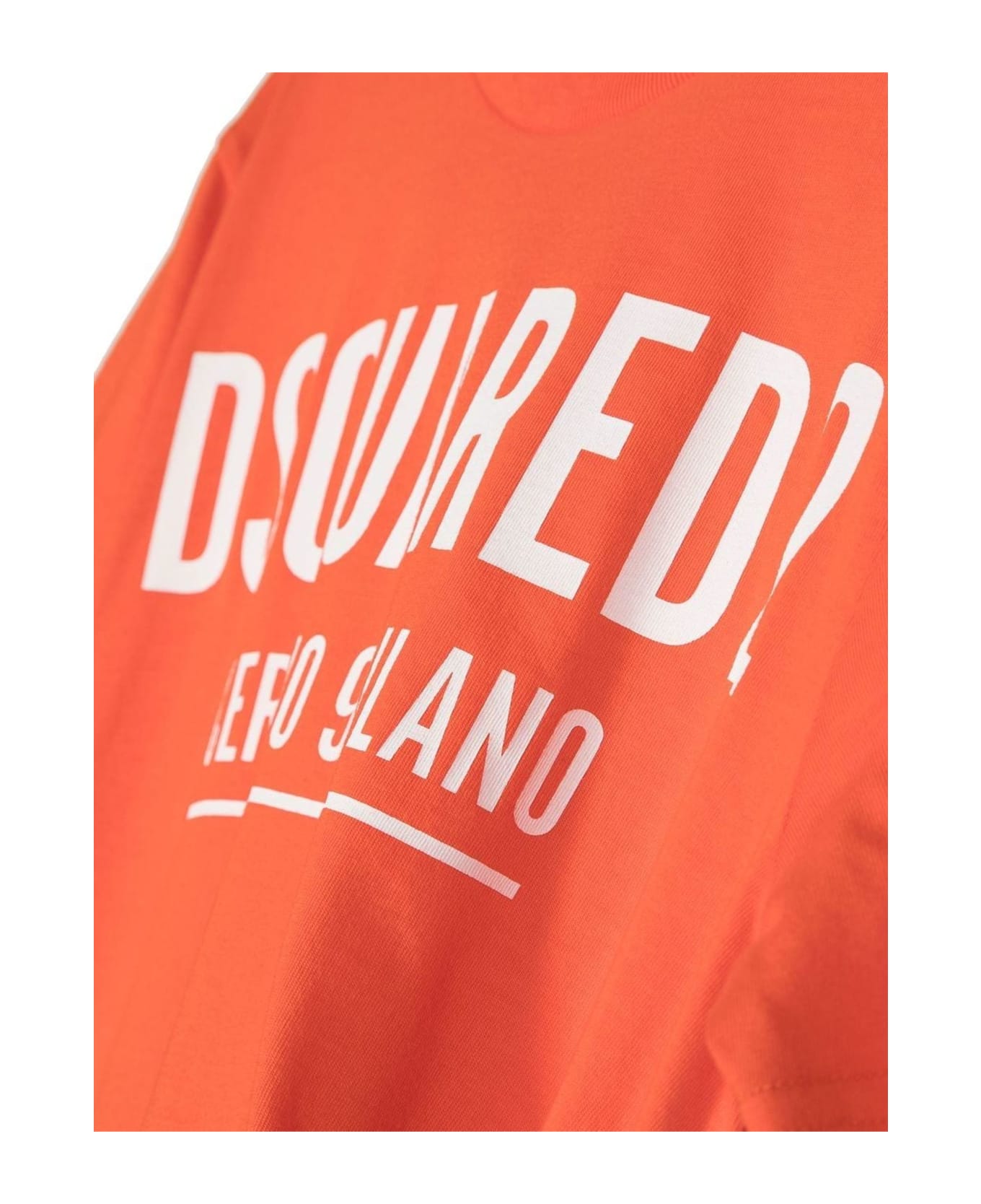 Dsquared2 Orange Cotton Tshirt - Arancio