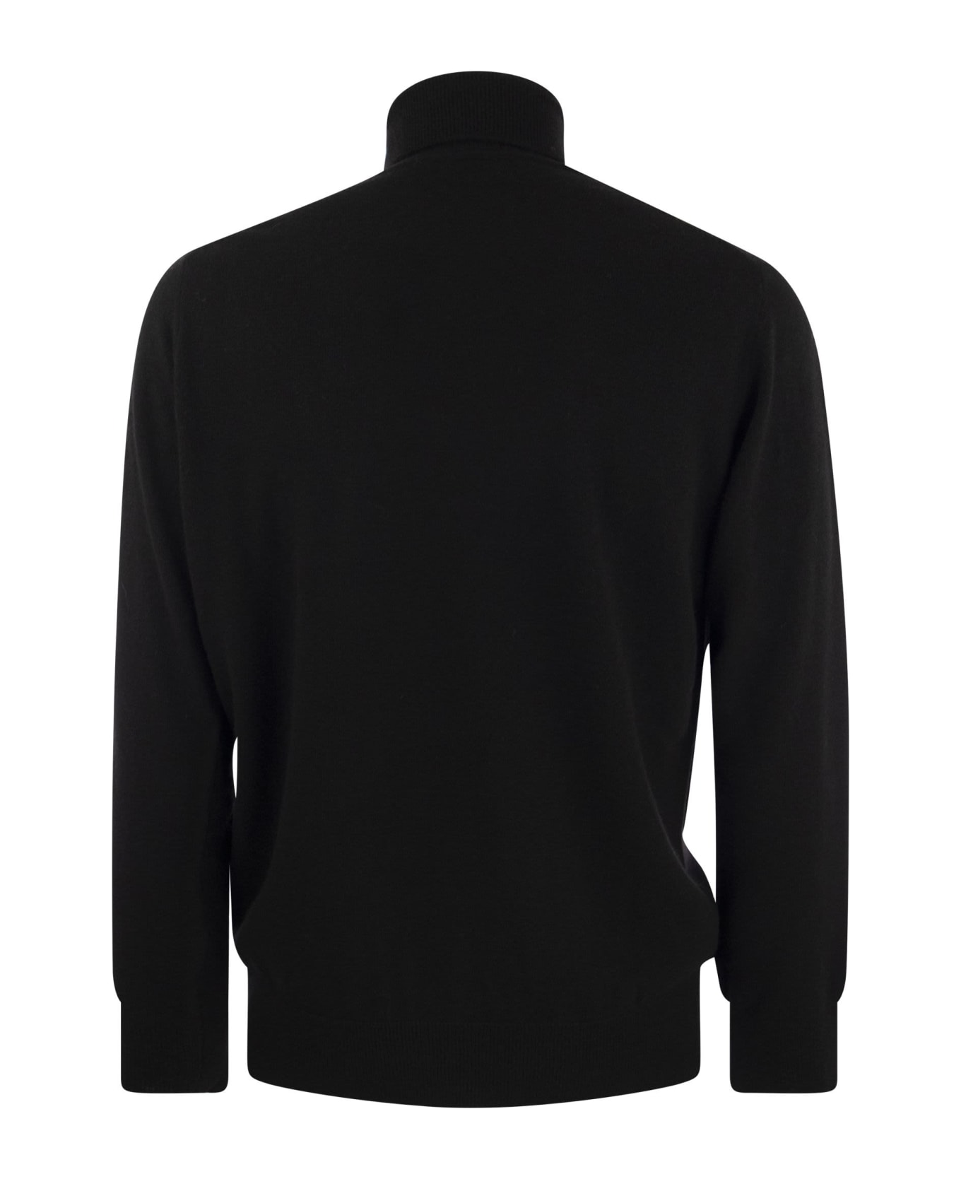 MC2 Saint Barth Diabolik Wool And Cashmere Blend Turtleneck Sweater - Black
