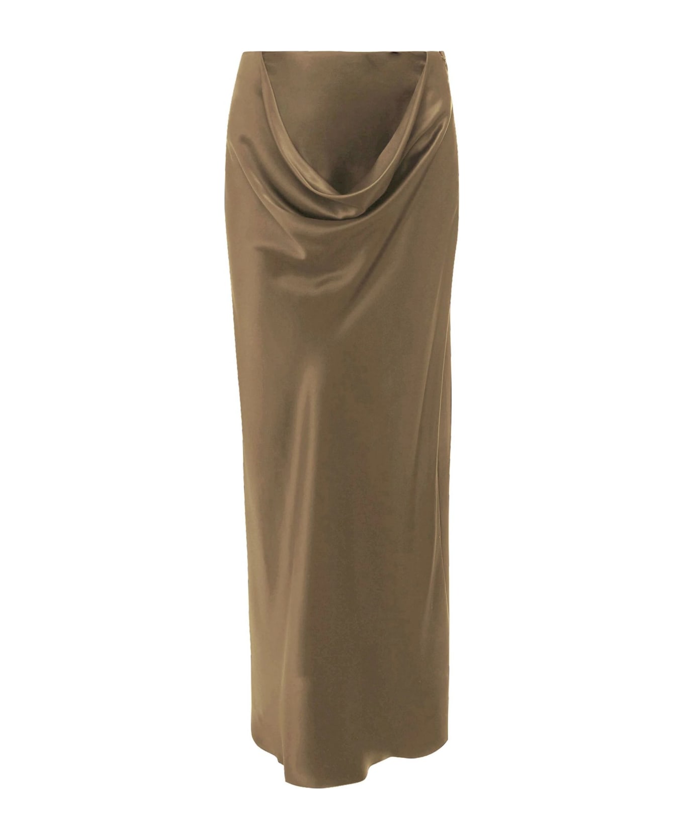 J.W. Anderson Green Silk Midi Skirt - LIGHT OLIVE スカート