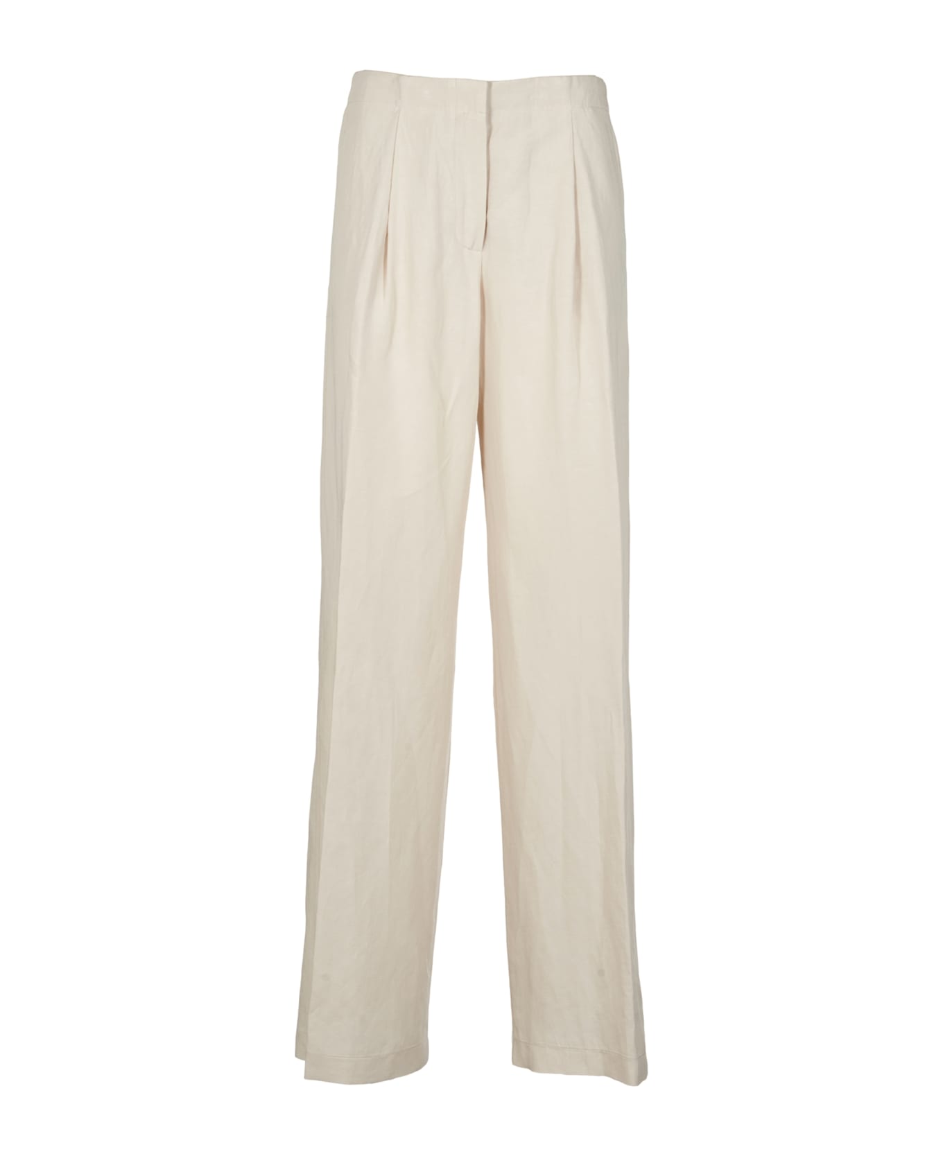 8PM Straight Concealed Trousers - Off-White