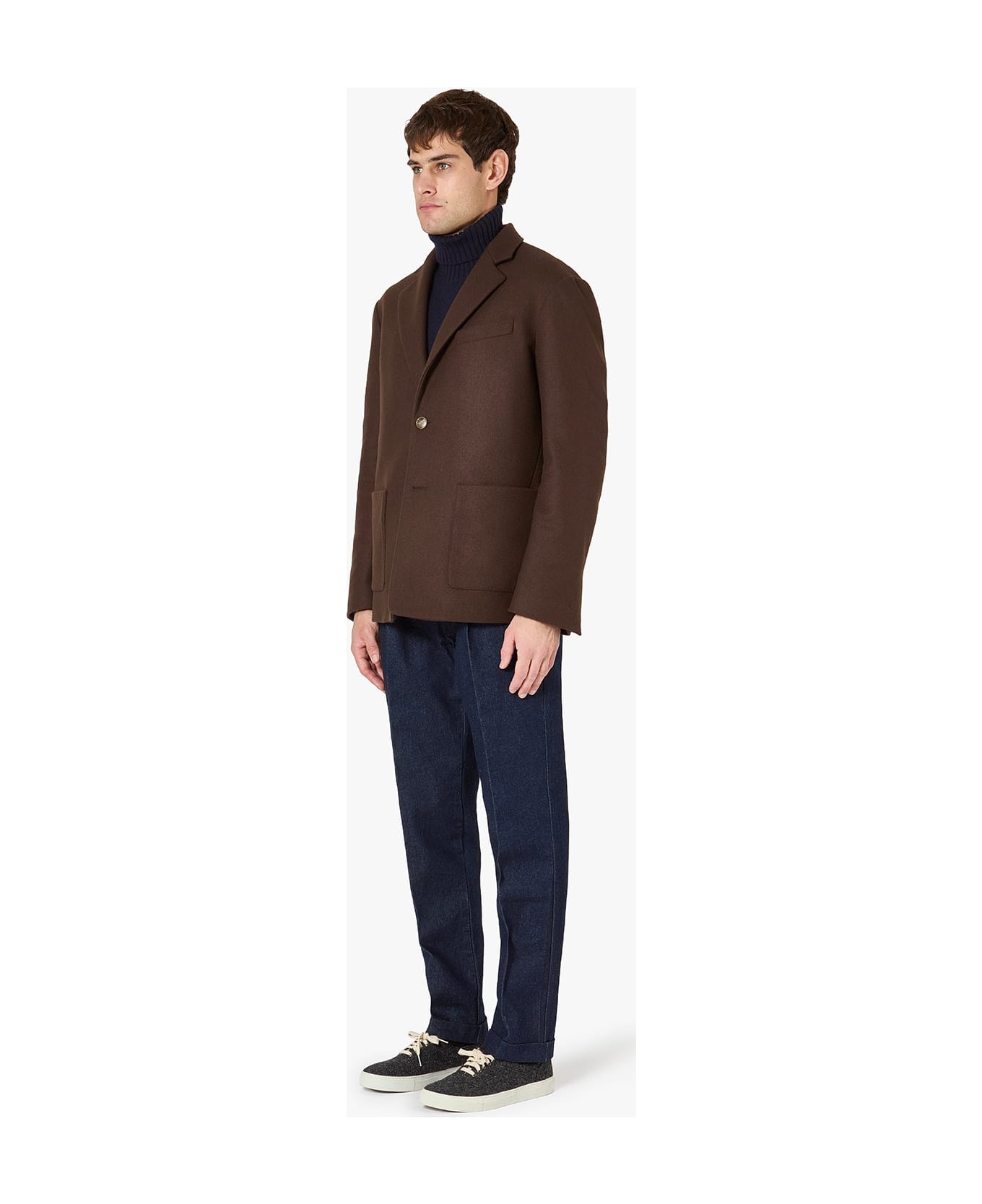 doppiaa Aaura Wool Single-breasted Jacket