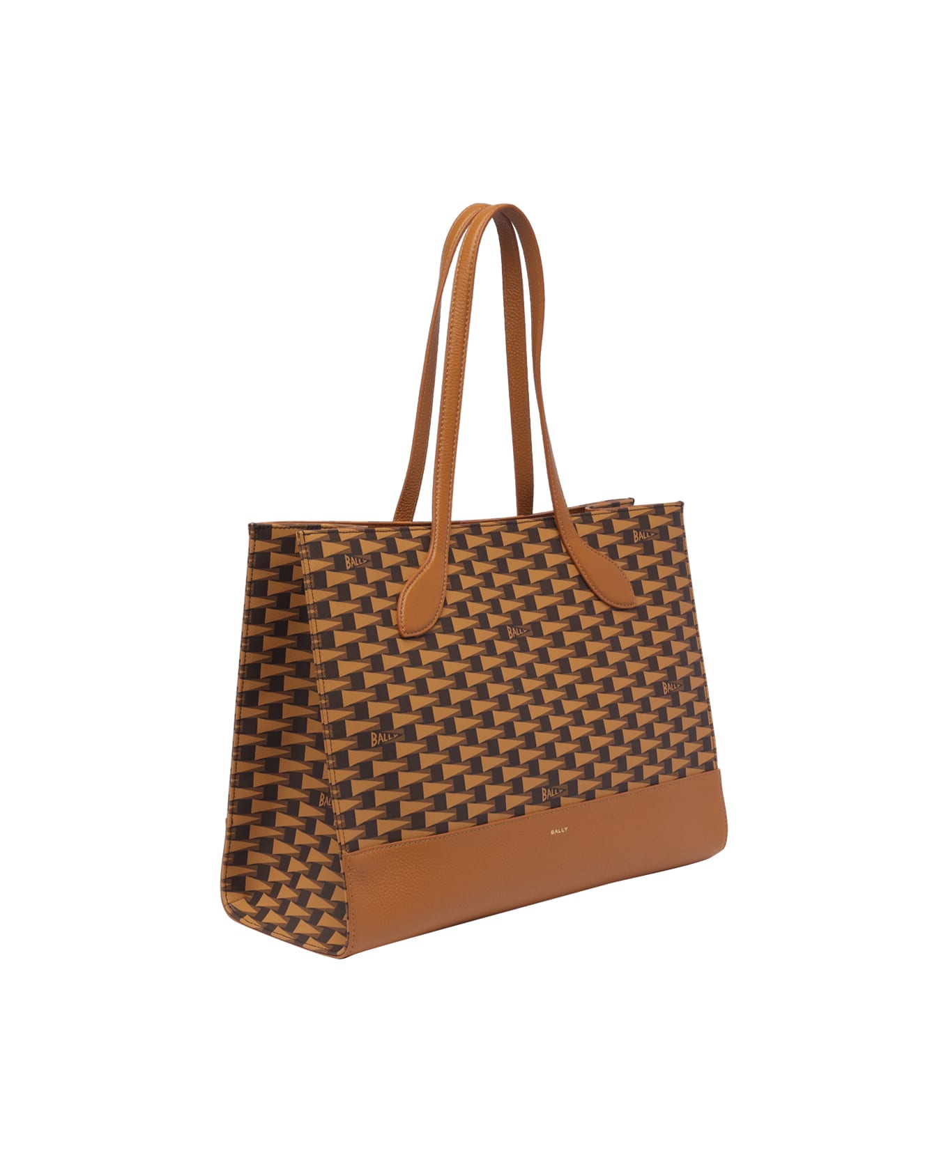 Bally Monogram Logo Tote Bag - Brown