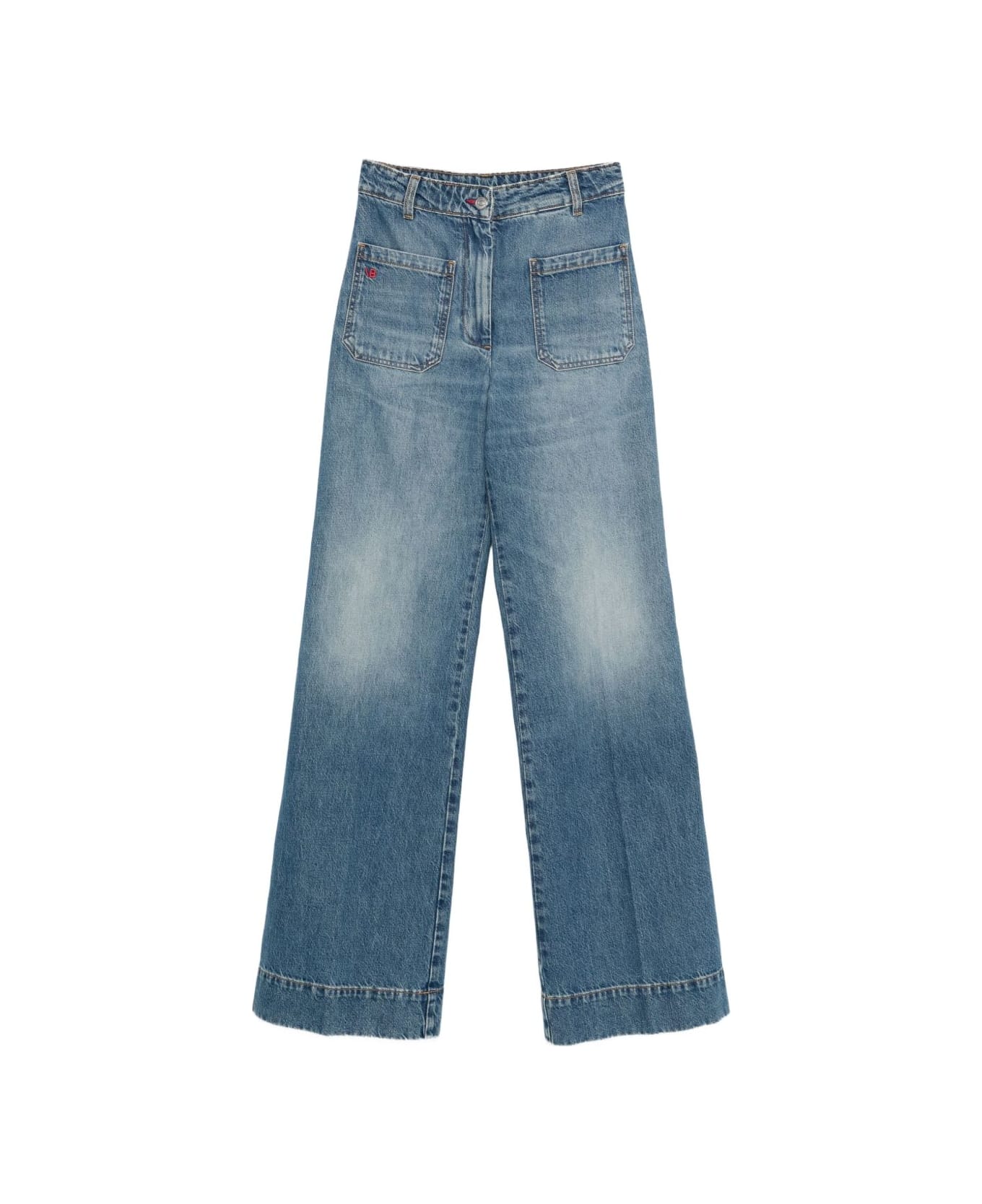 Victoria Beckham Jeans With Pockets - Blue