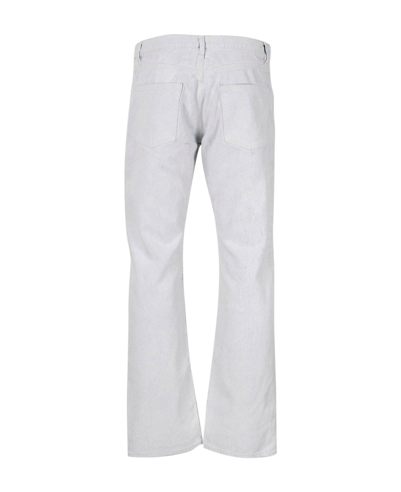 Maison Margiela Mid Rise Straight Leg Jeans - WHITE