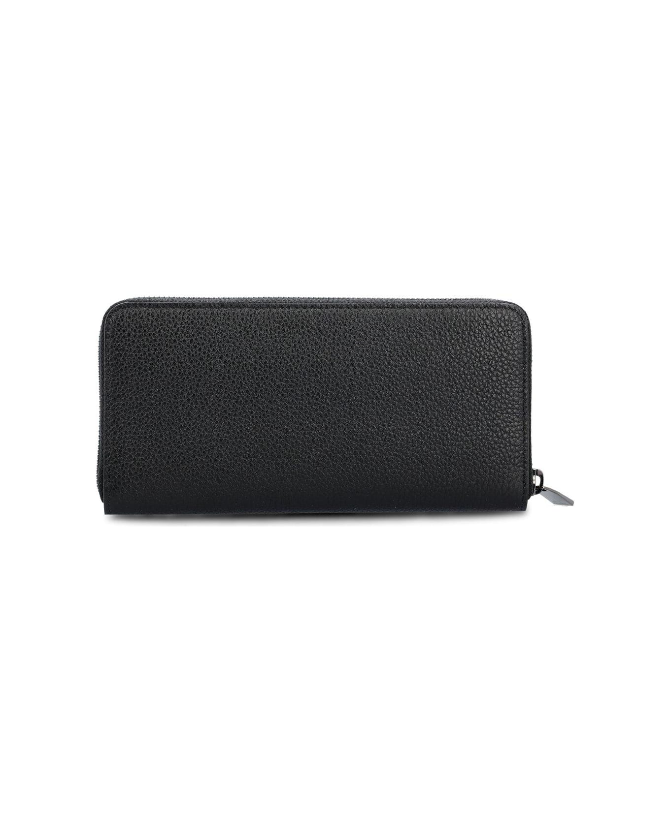 Christian Louboutin By My Side Zip-around Wallet - Black/black