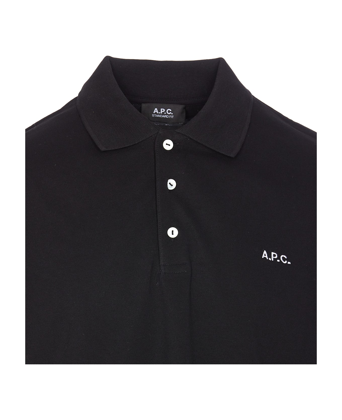 A.P.C. Standard Logo Polo - BLACK
