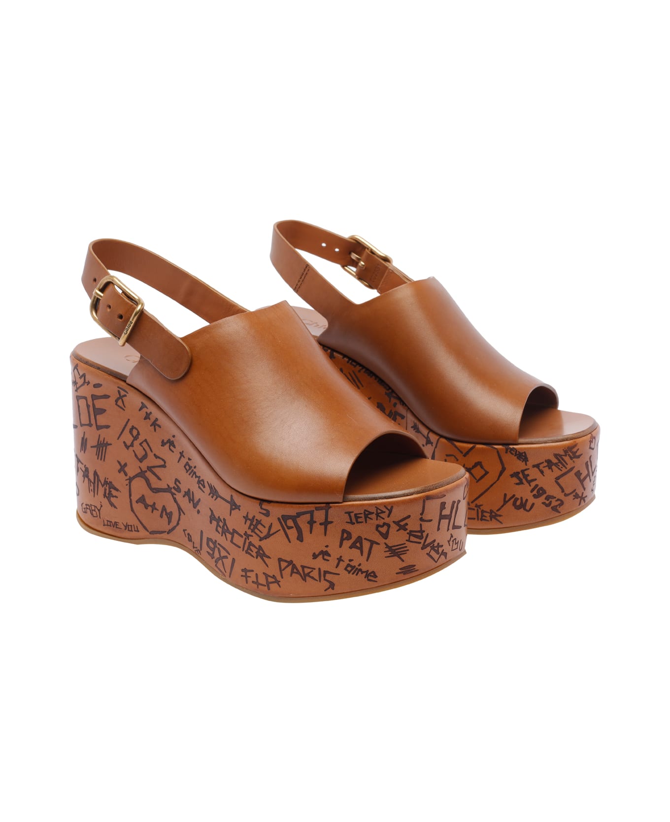 Chloé Maxime Wedges - Brown