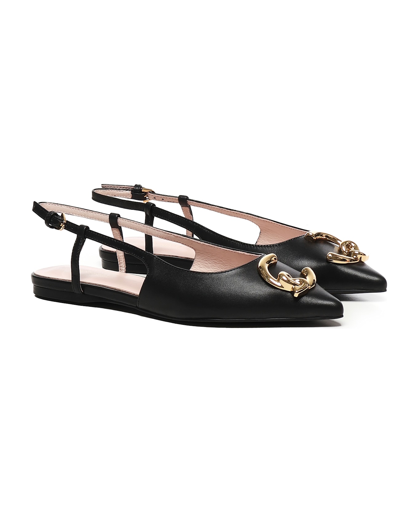 Coccinelle C-me Smooth Ballet Flats - Black