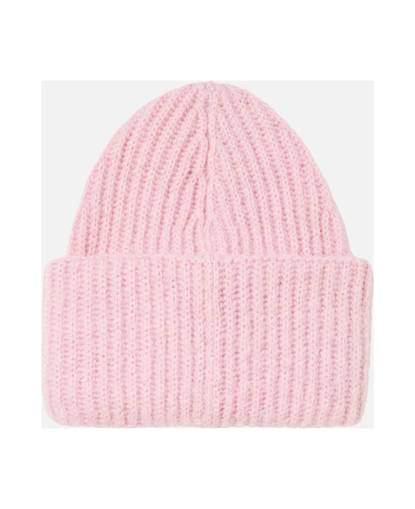 MC2 Saint Barth Woman Brushed And Ultra Soft Beanie With Hearts Appliqués - PINK