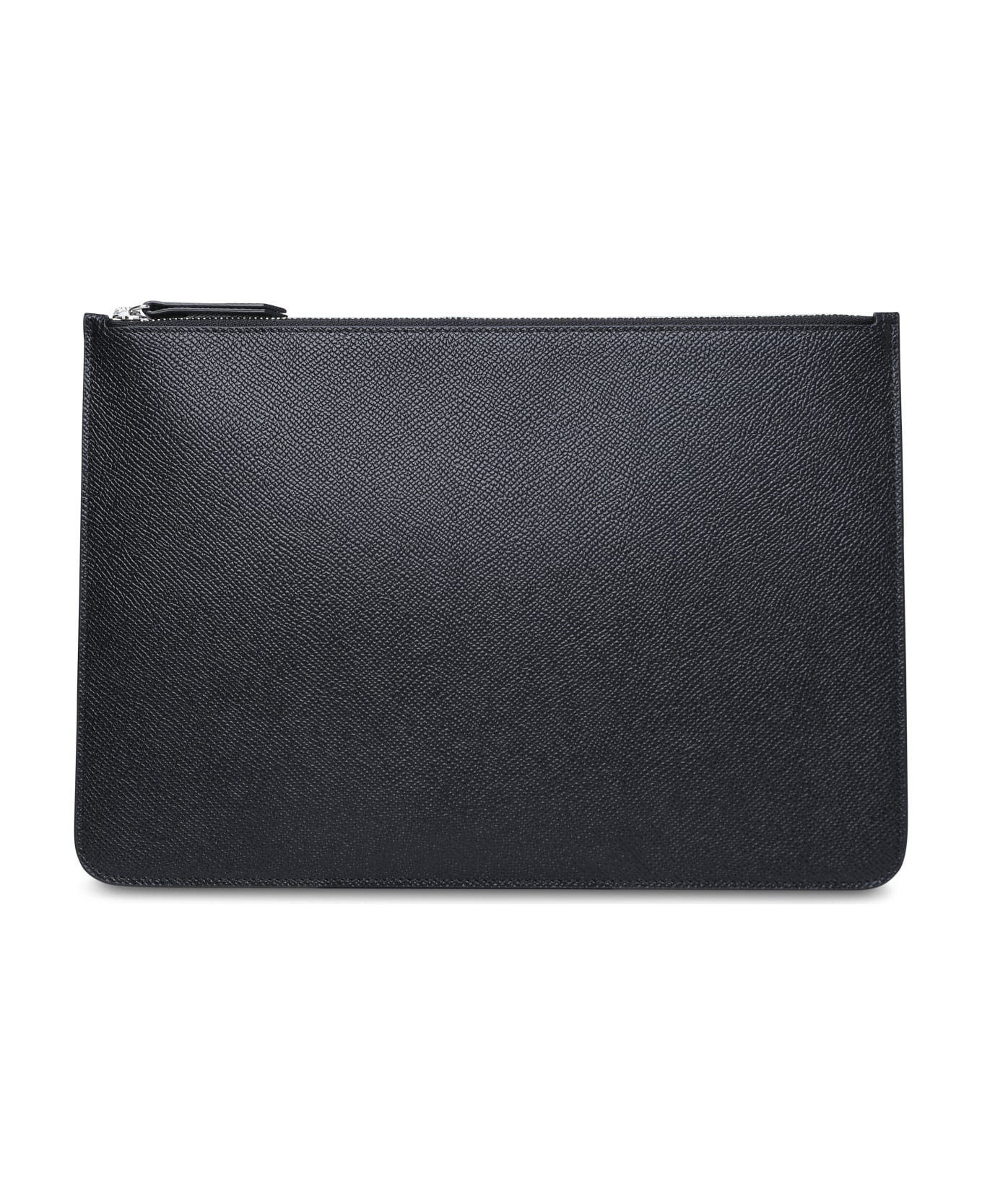 Maison Margiela Black Leather Clutch Bag - Black