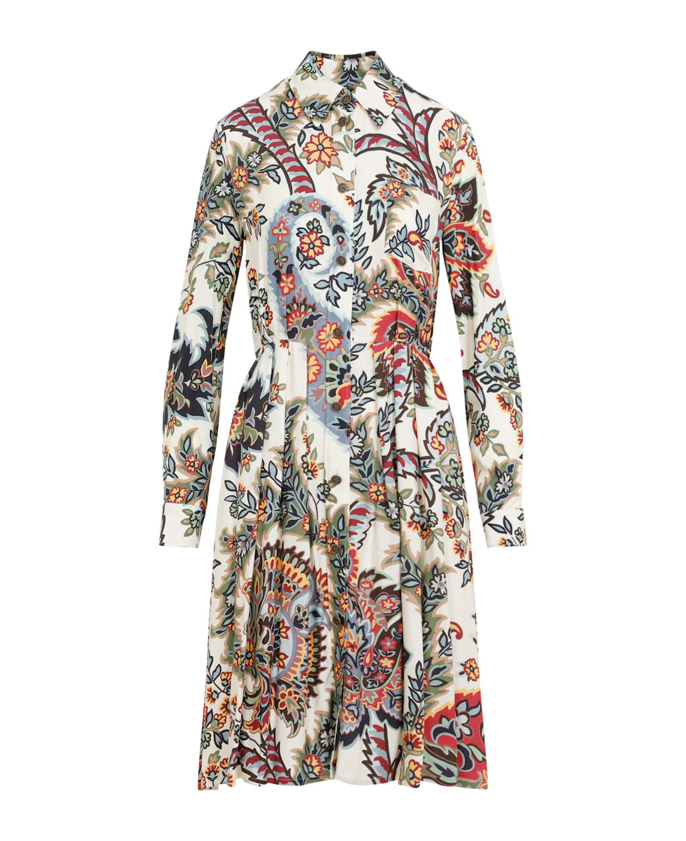 Etro Printed Midi Dress - Camel