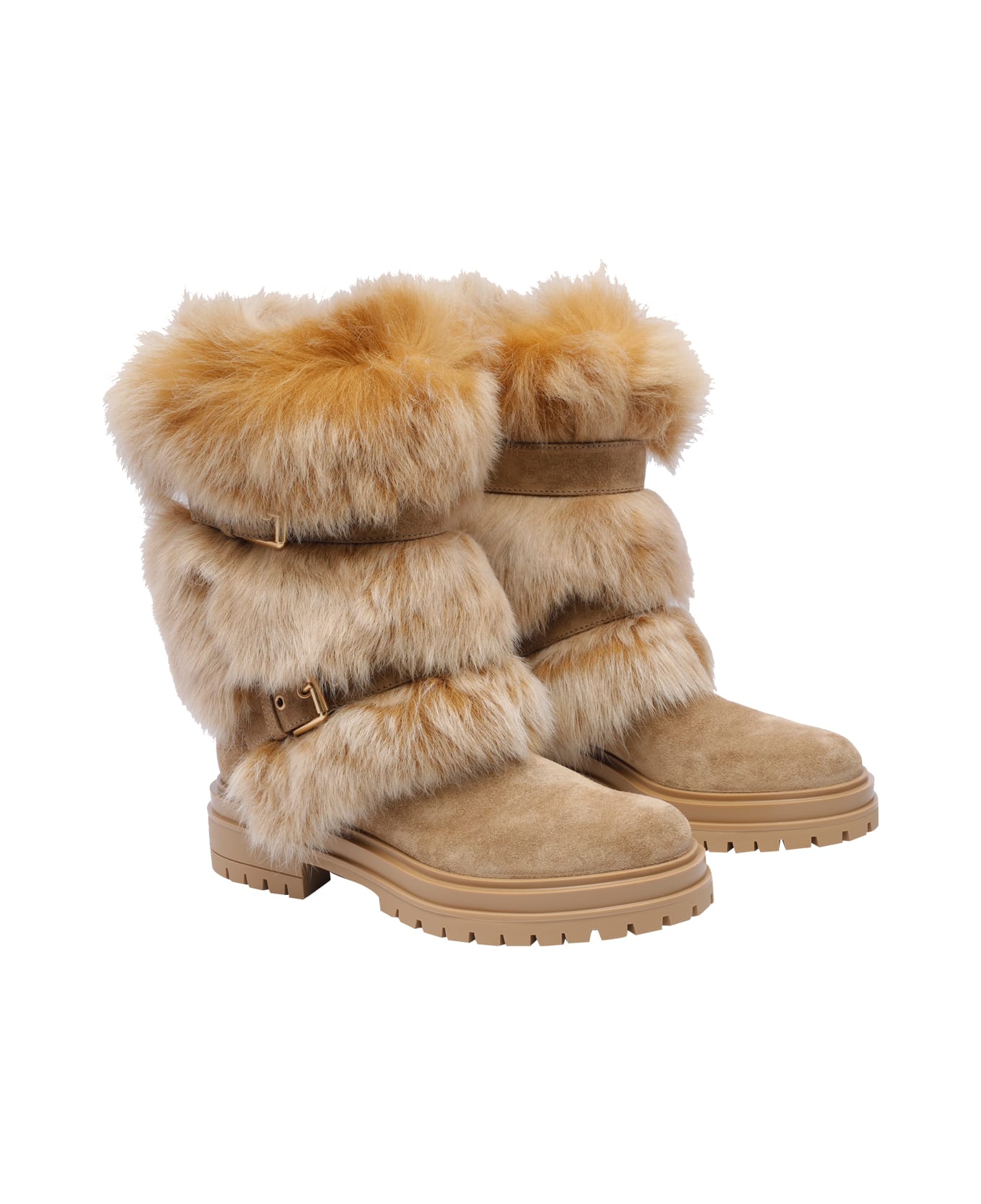 Gianvito Rossi Maverick Boots - Beige