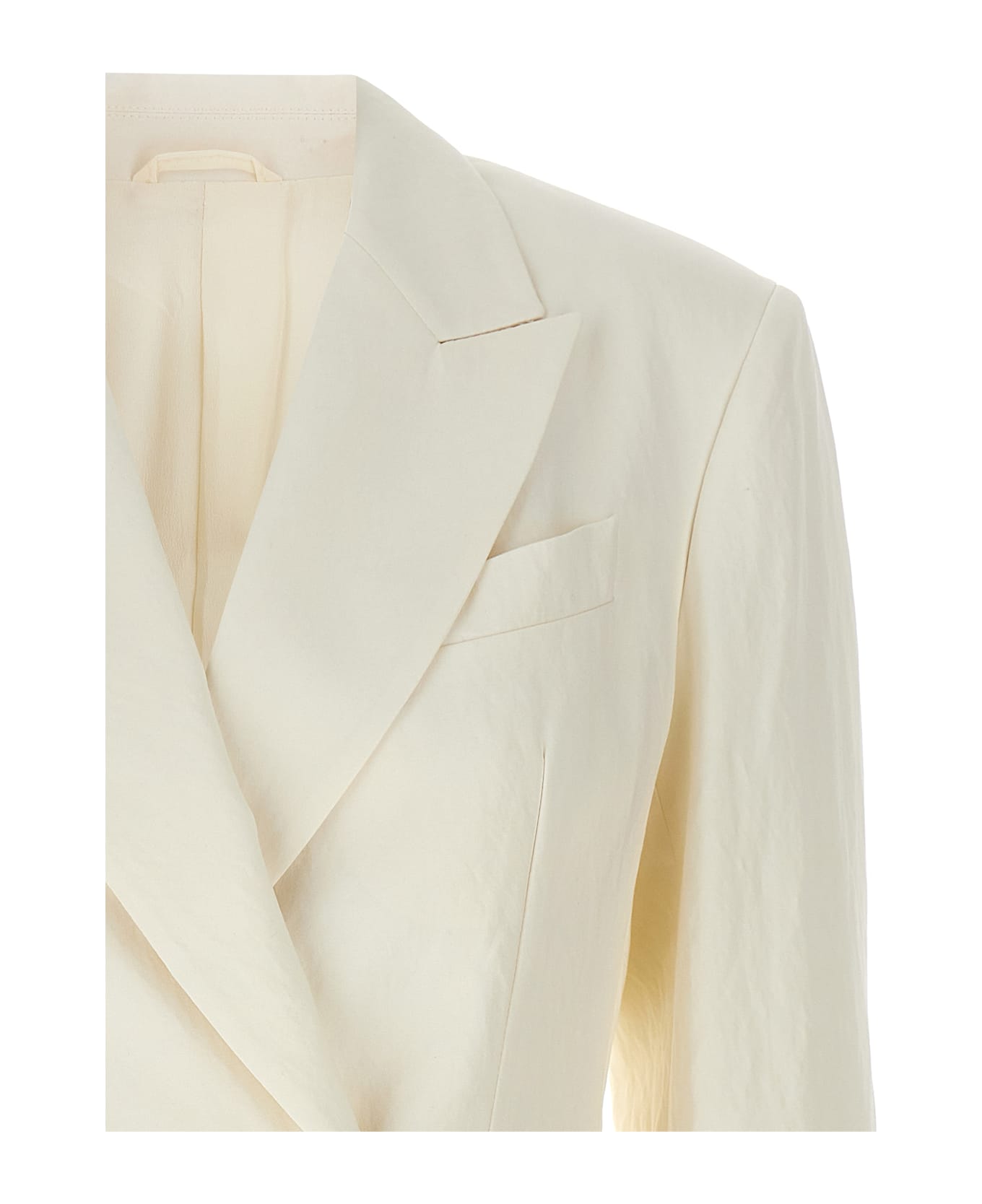 Brunello Cucinelli Double-breasted Blazer - White