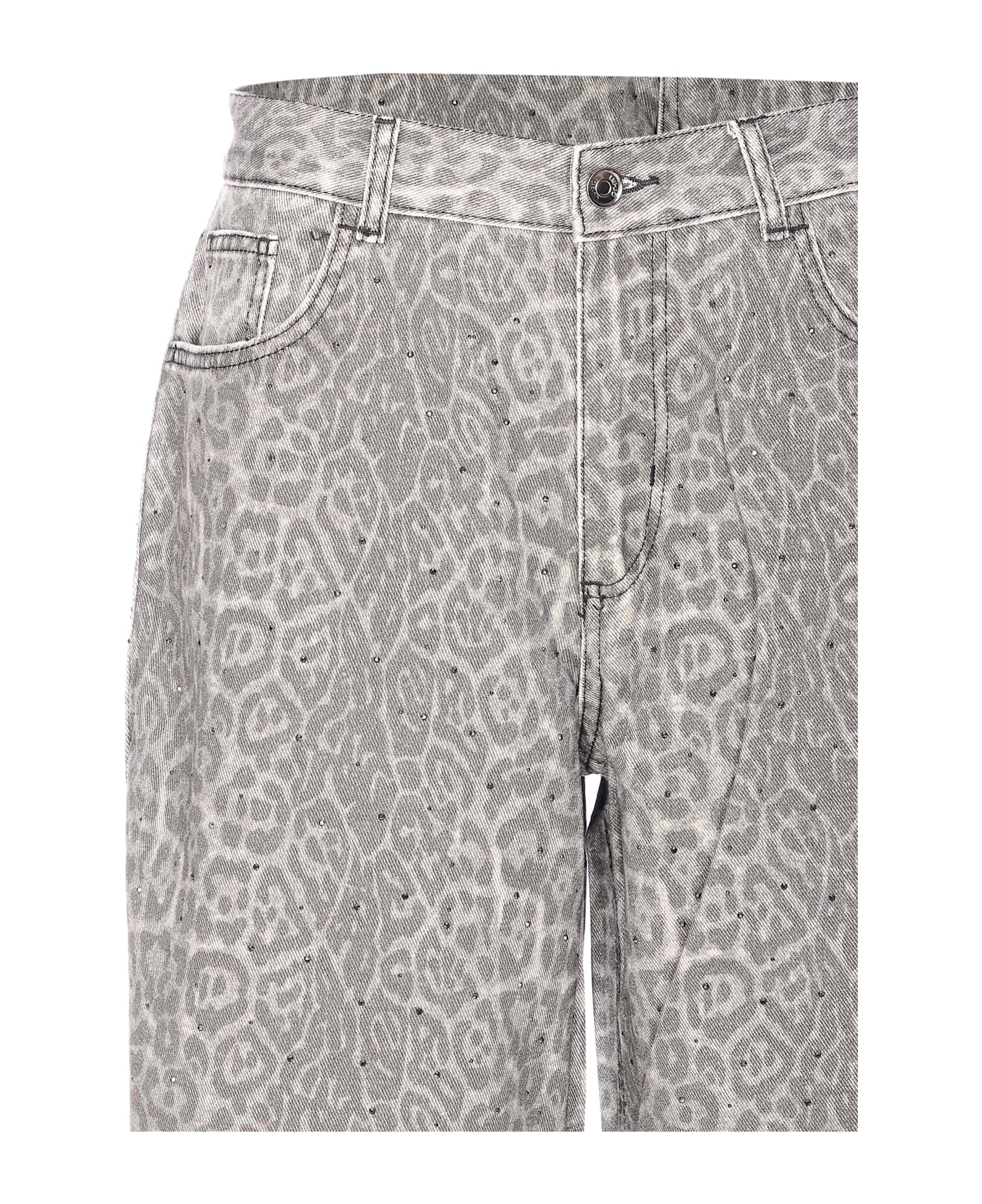 Liu-Jo Animalier Jeans - Grey
