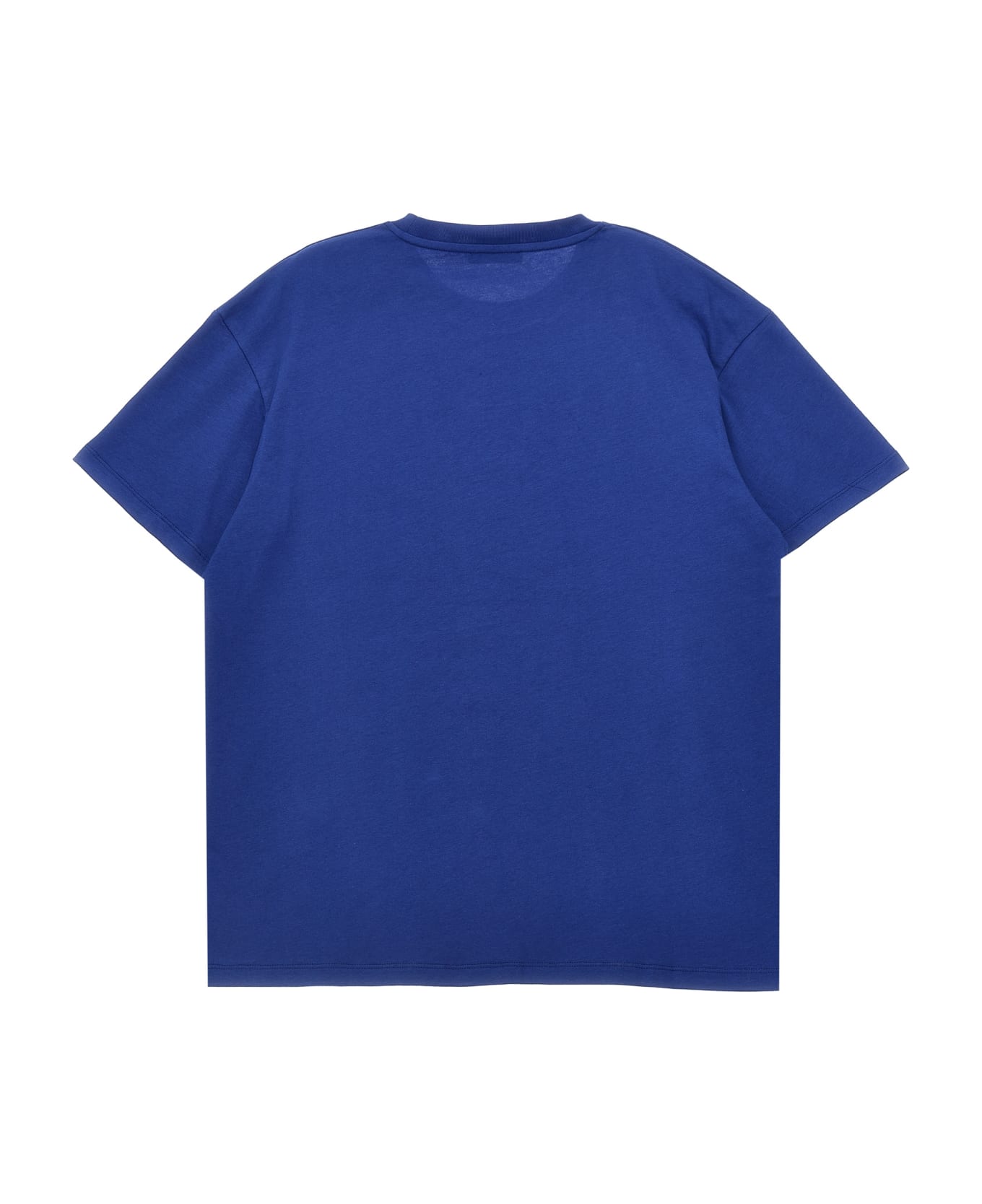 Balmain Flocked Logo T-shirt - Blue