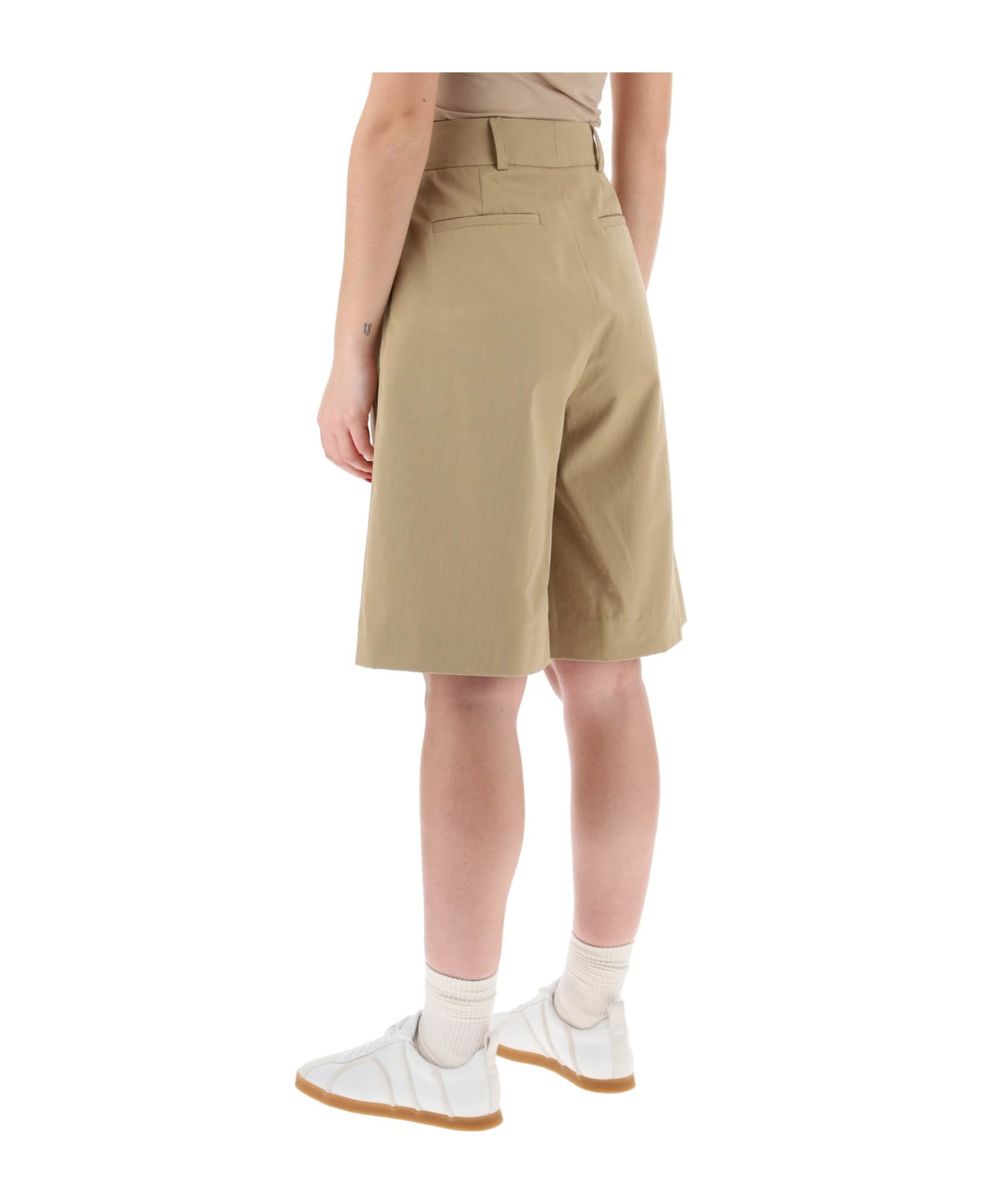 Skall Studio 'organic Cotton Jane Bermuda Shorts - DARK BEIGE (Beige)