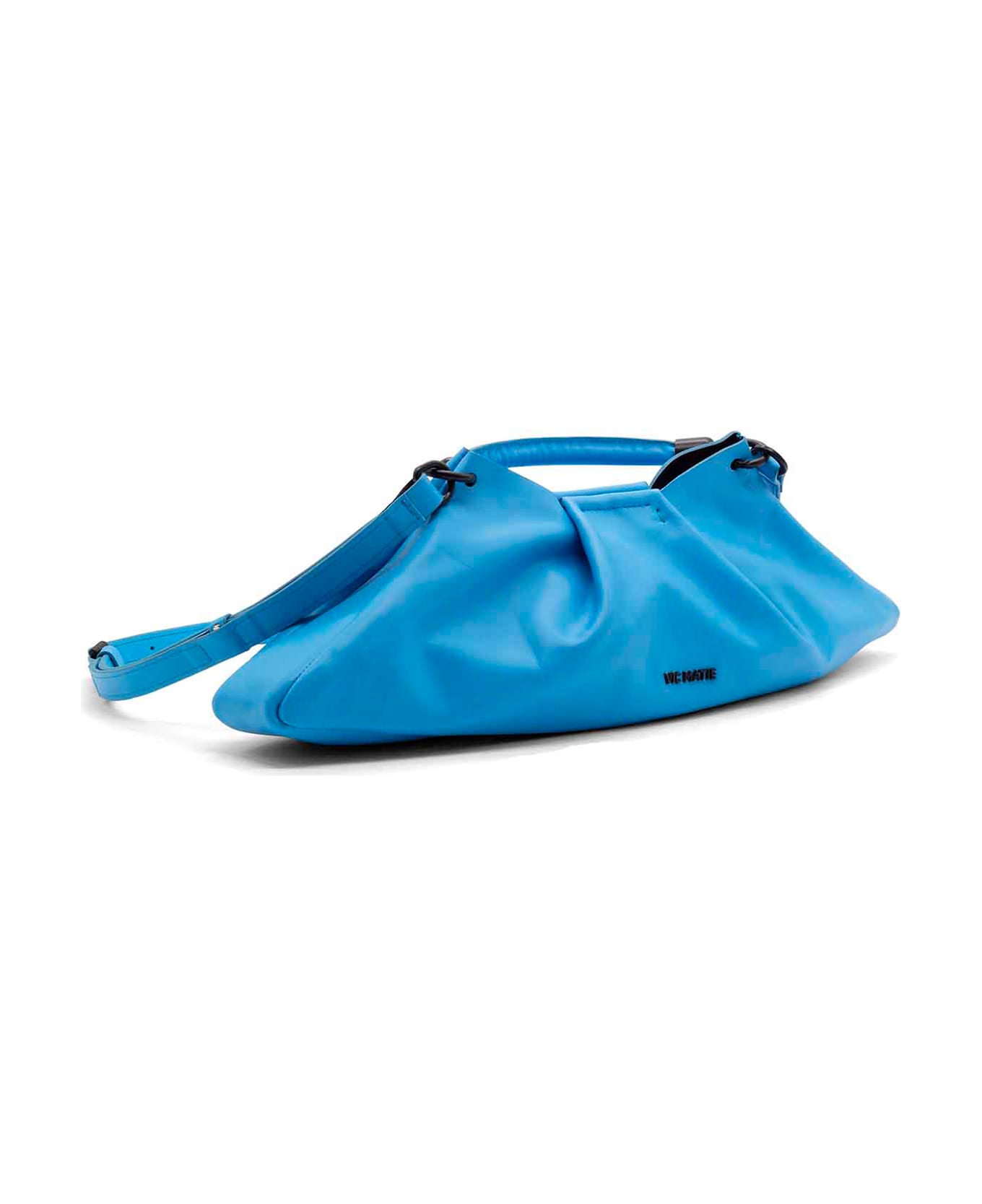 Vic Matié Light Blue Leather Clutch Bag With Shoulder Strap - SEA BLUE トートバッグ