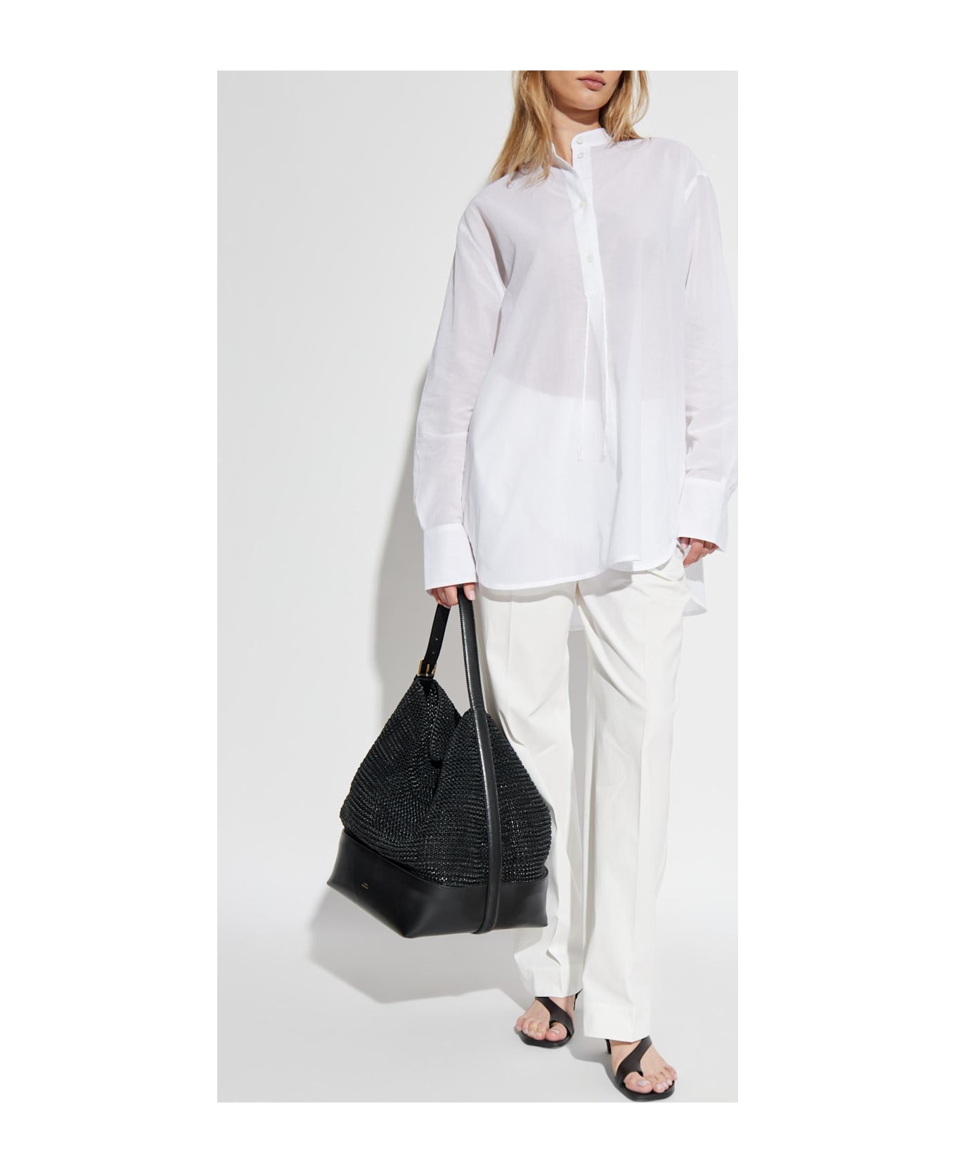 Totême Toteme Creased Trousers - Bianco