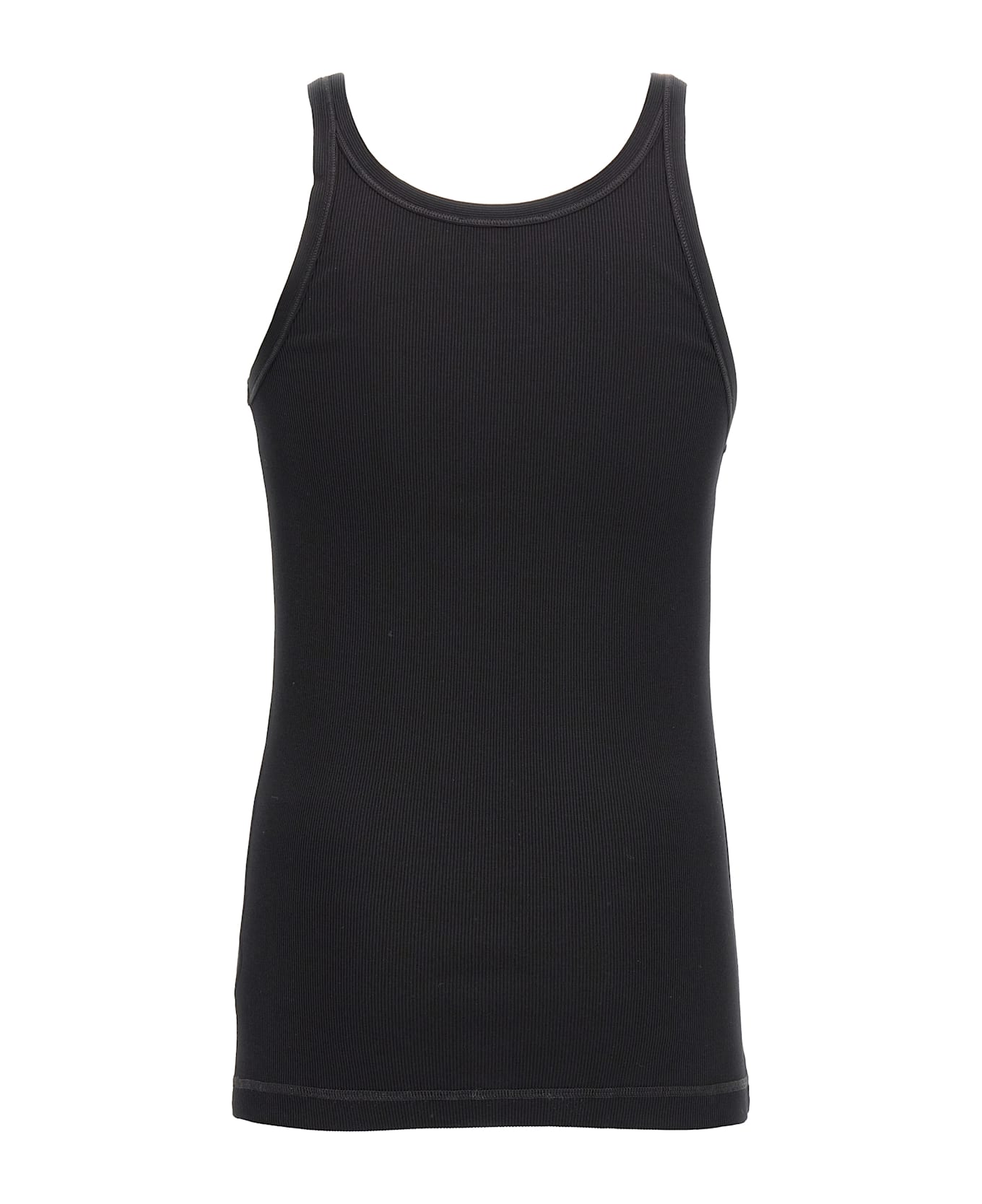 Dolce & Gabbana Logo Embroidery Tank Top - Black