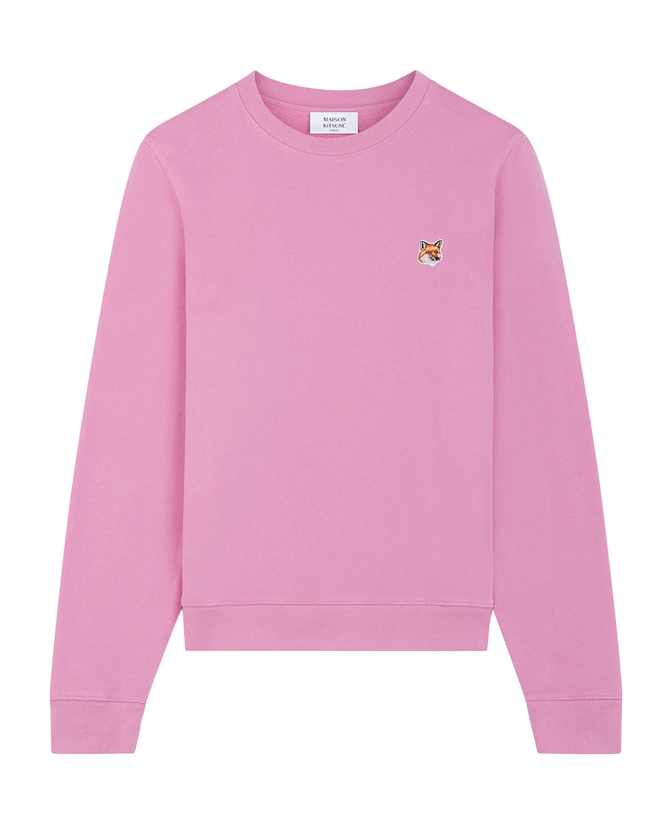 Maison Kitsuné Cotton Sweatshirt With Iconic Embroidered Logo On The Front