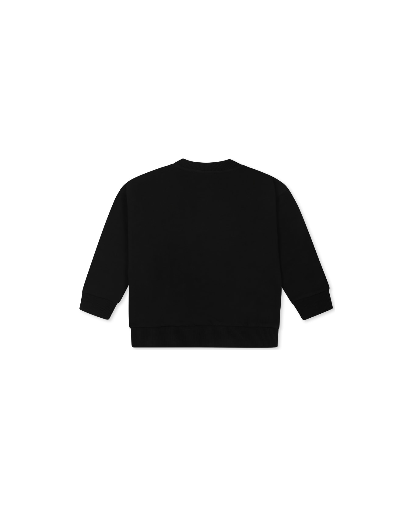 Moschino Black Sweatshirt For Baby Girl With Teddy Bear - Black