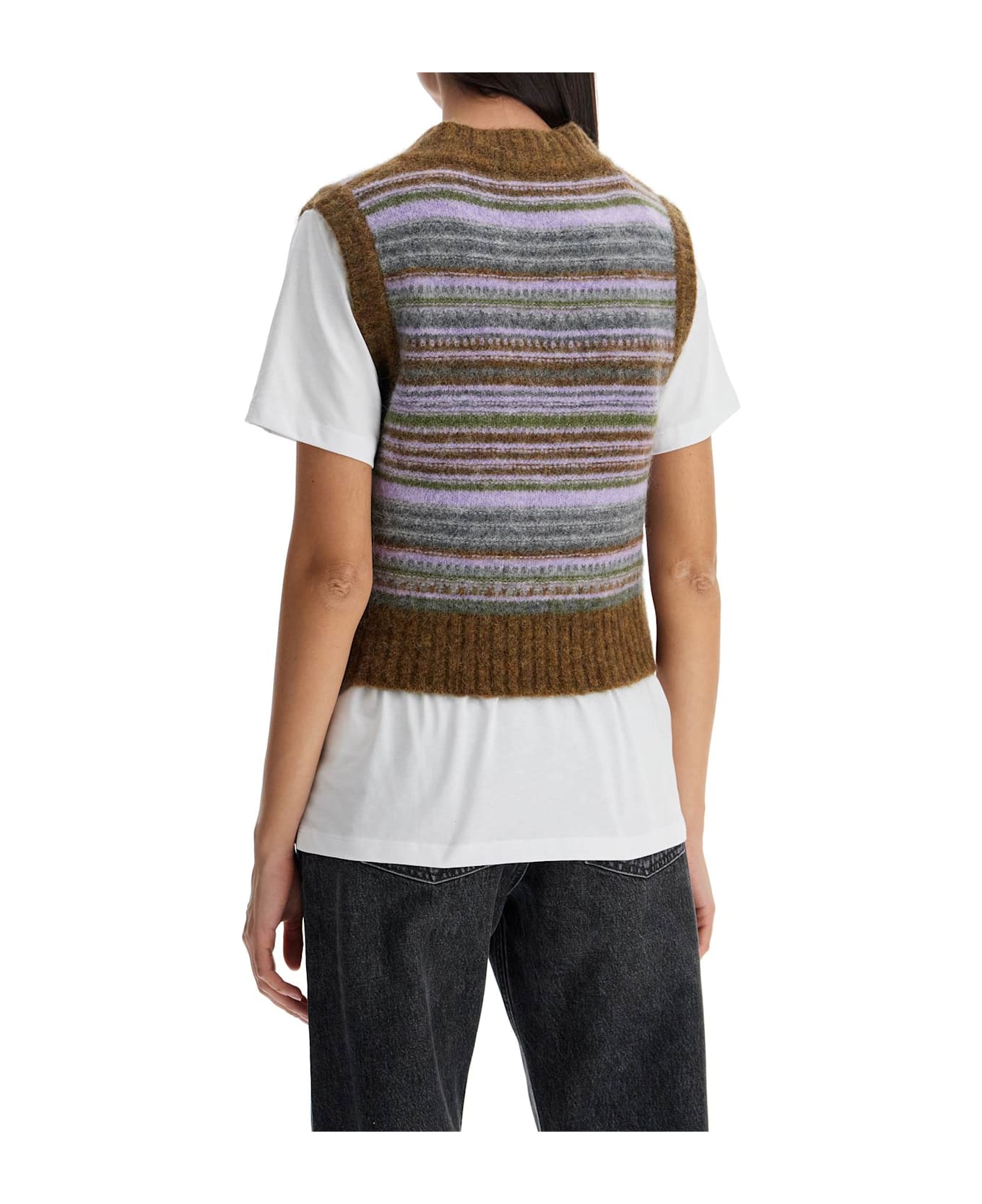 Ganni Vest - Military Olive