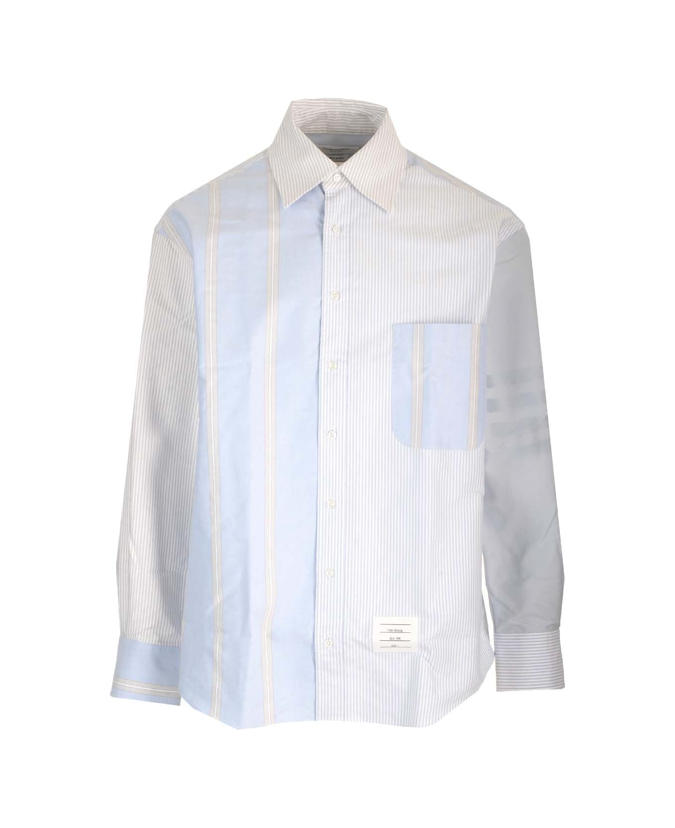 Thom Browne Oversized Shirt - Light blue
