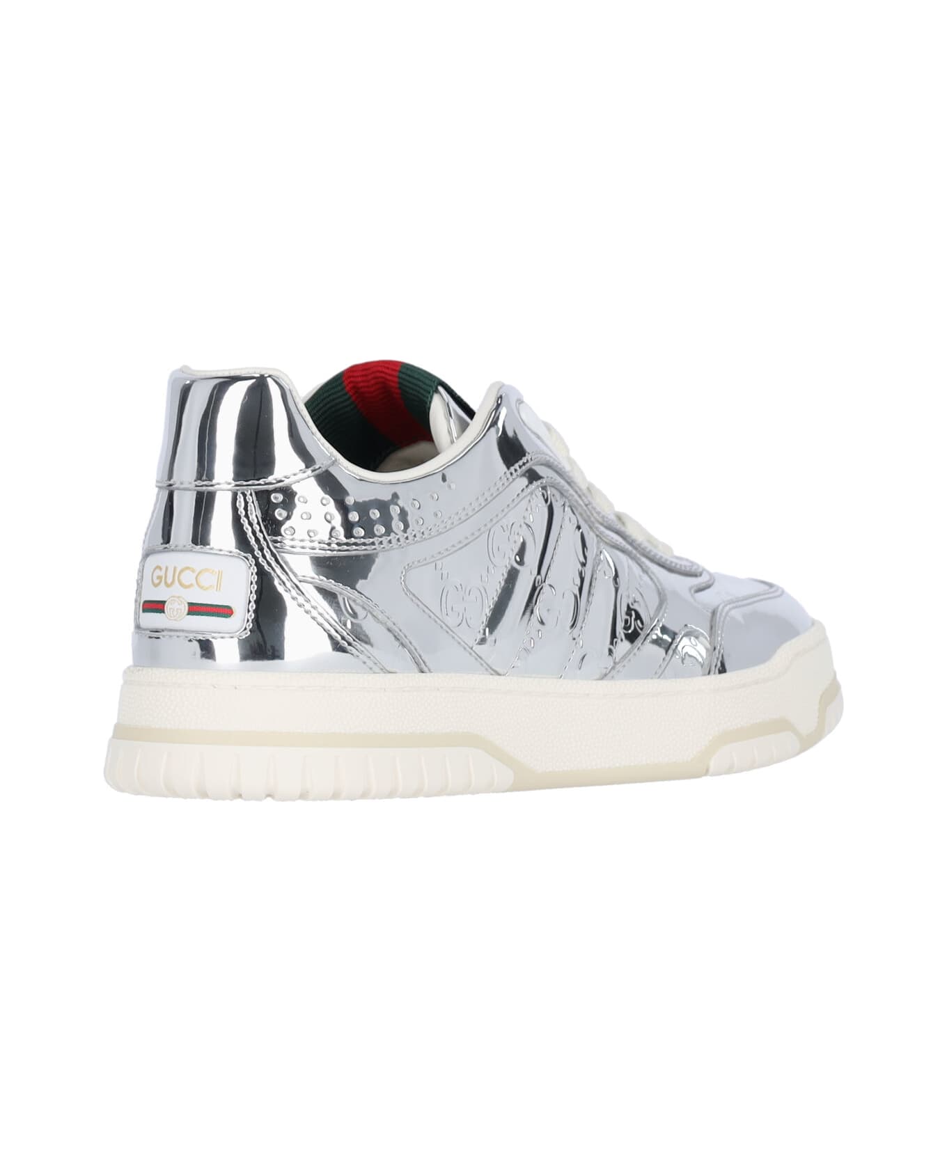 Gucci "re-web" Sneakers - Silver