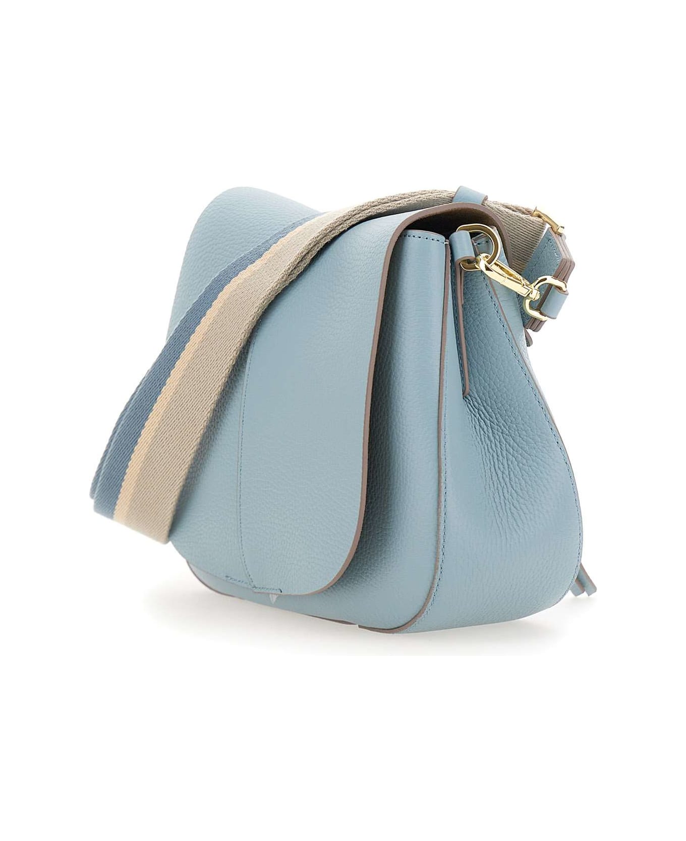 Gianni Chiarini "helena Round" Leather Bag - LIGHT BLUE