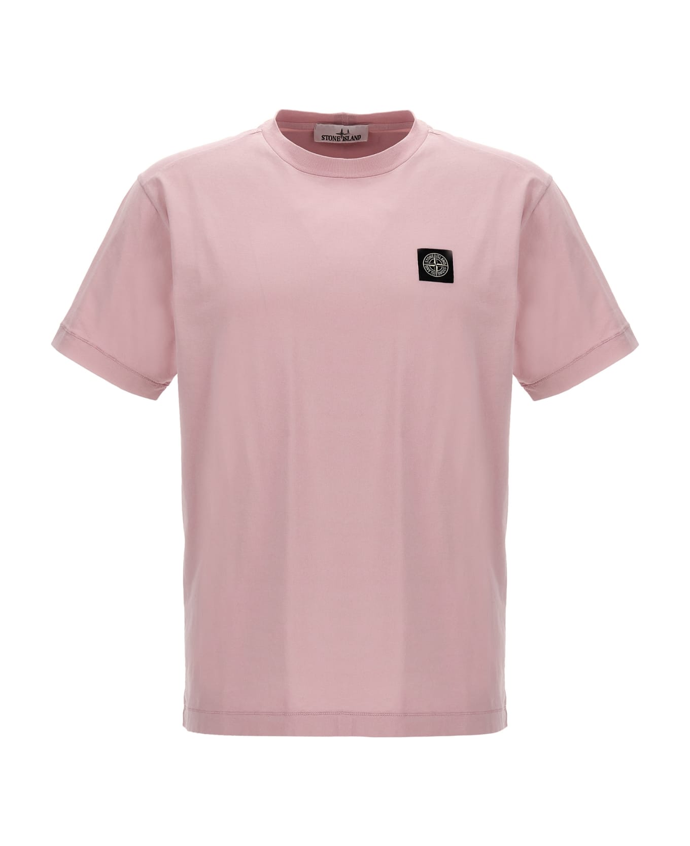 Stone Island Patch Tee T-shirt - Pink & Purple シャツ