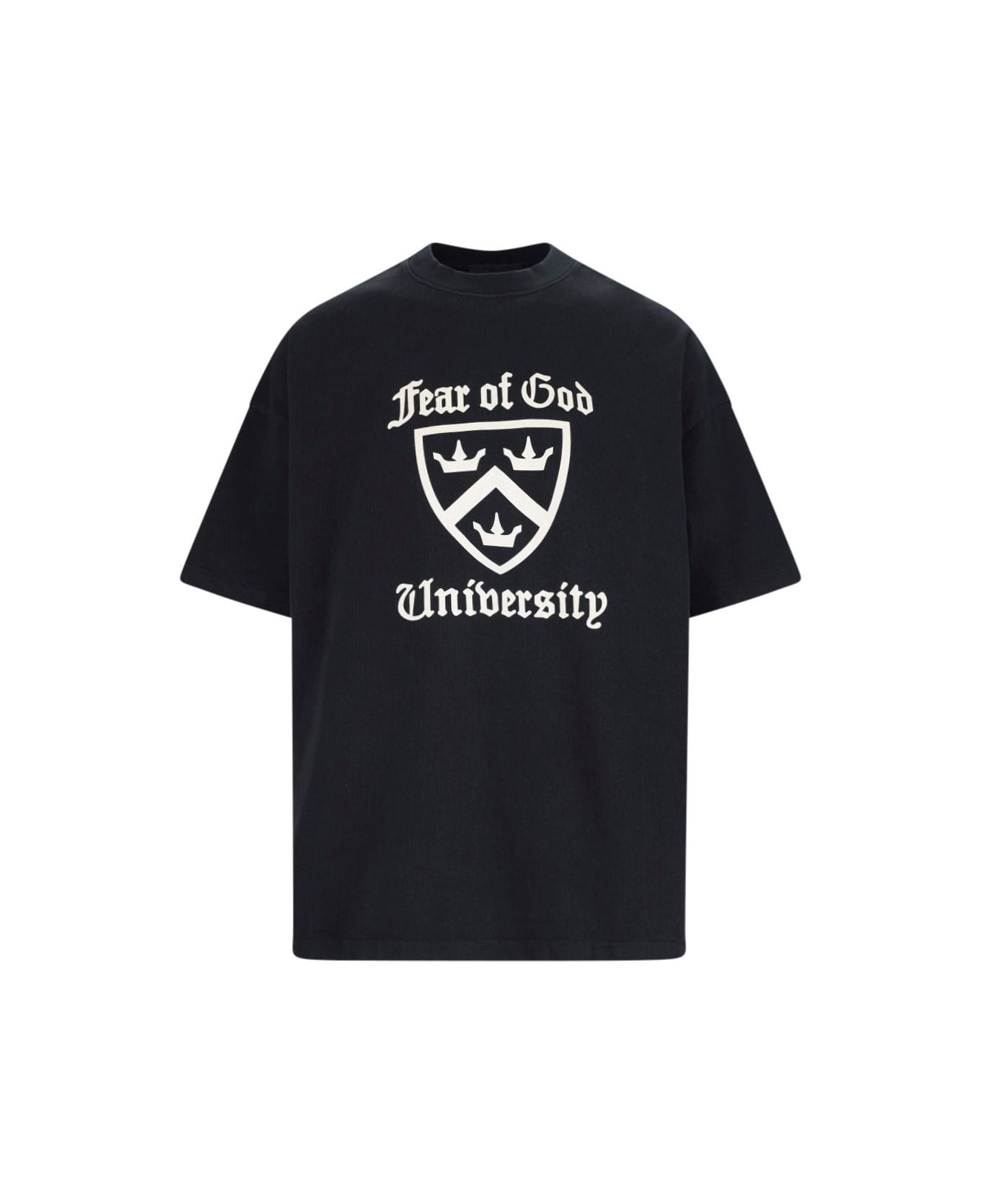 Fear of God 
university
 T-shirt - BLACK/WHITE
