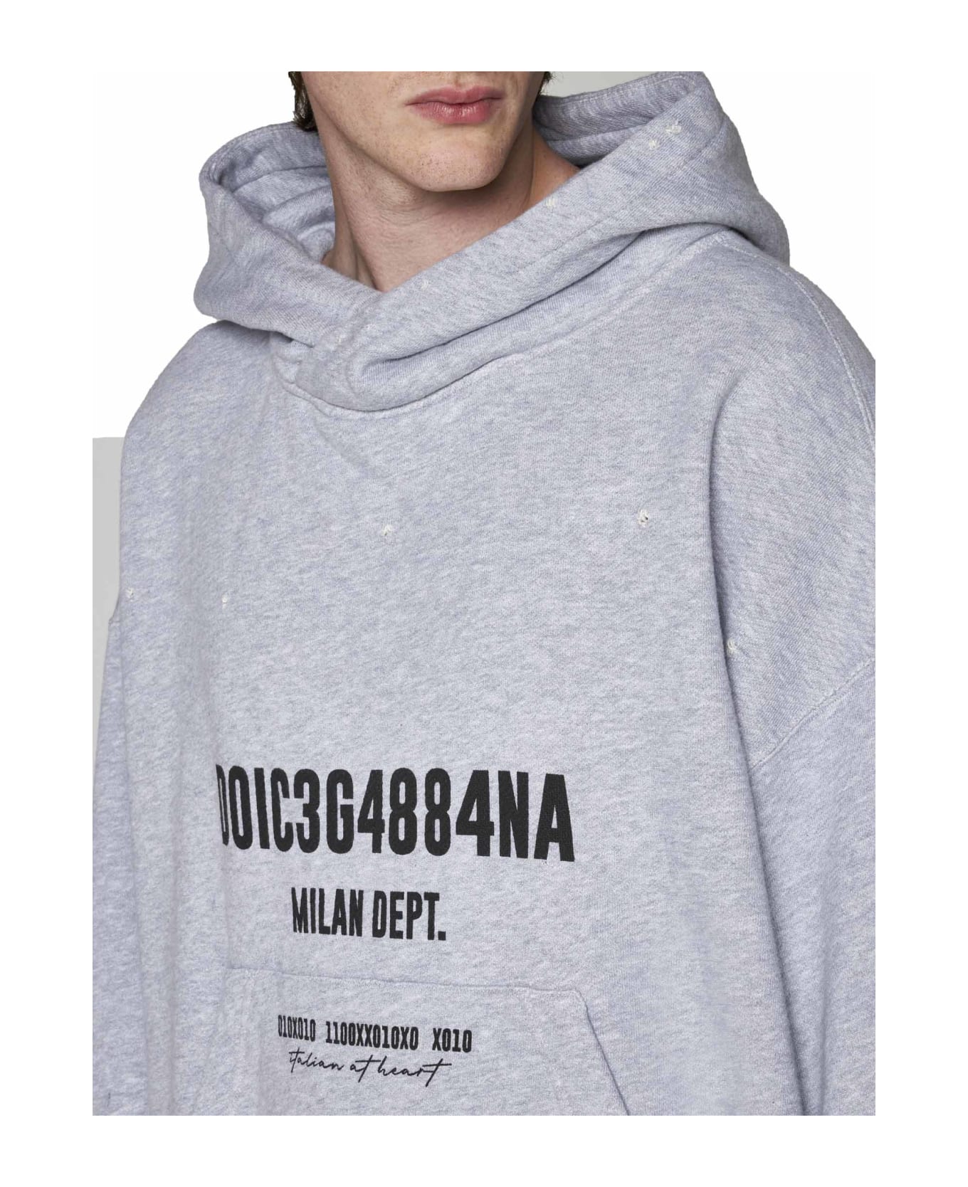 Dolce & Gabbana Fleece - Melange grigio
