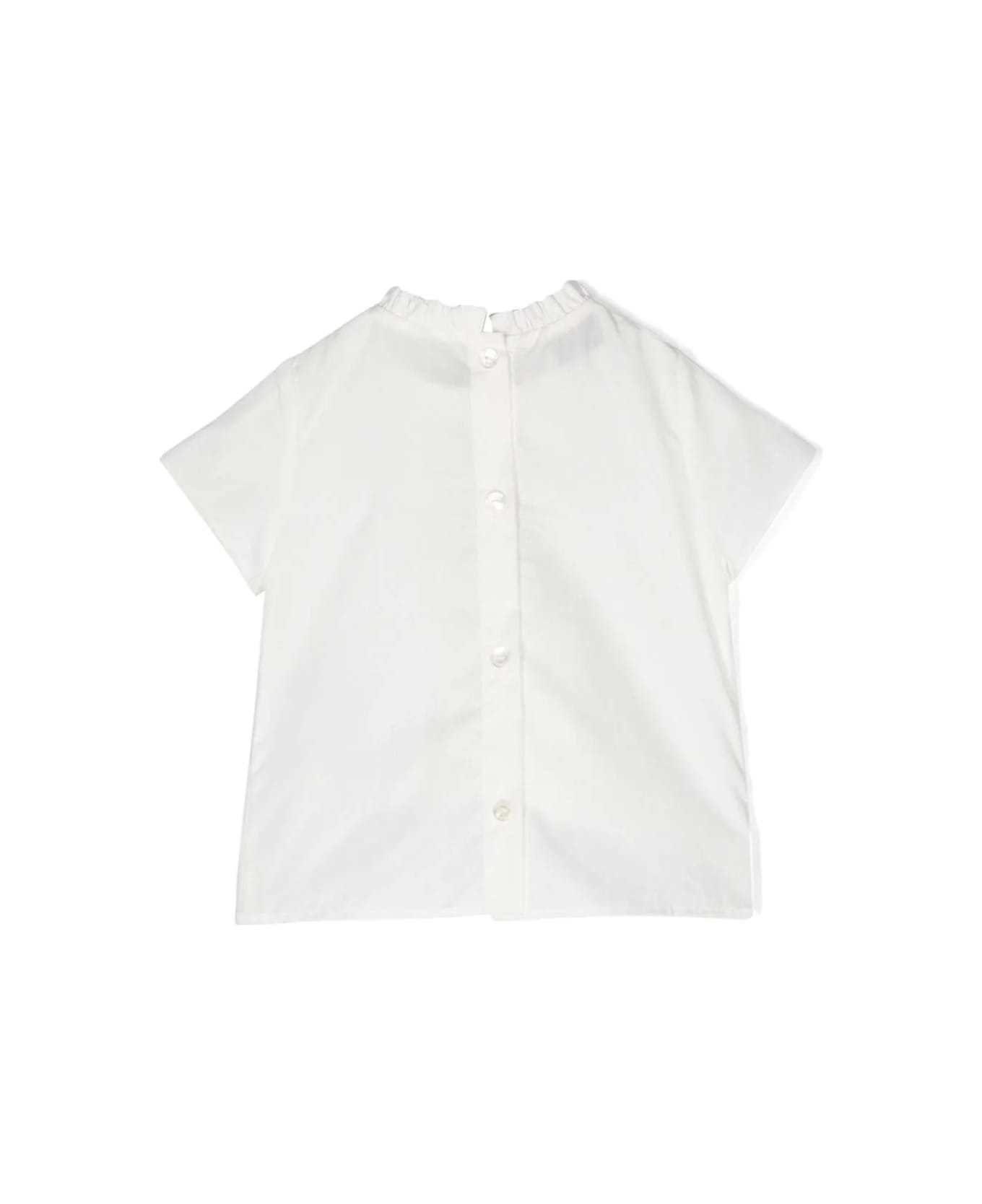 Etro White Blouse With Pleated Motif - White Tシャツ＆ポロシャツ