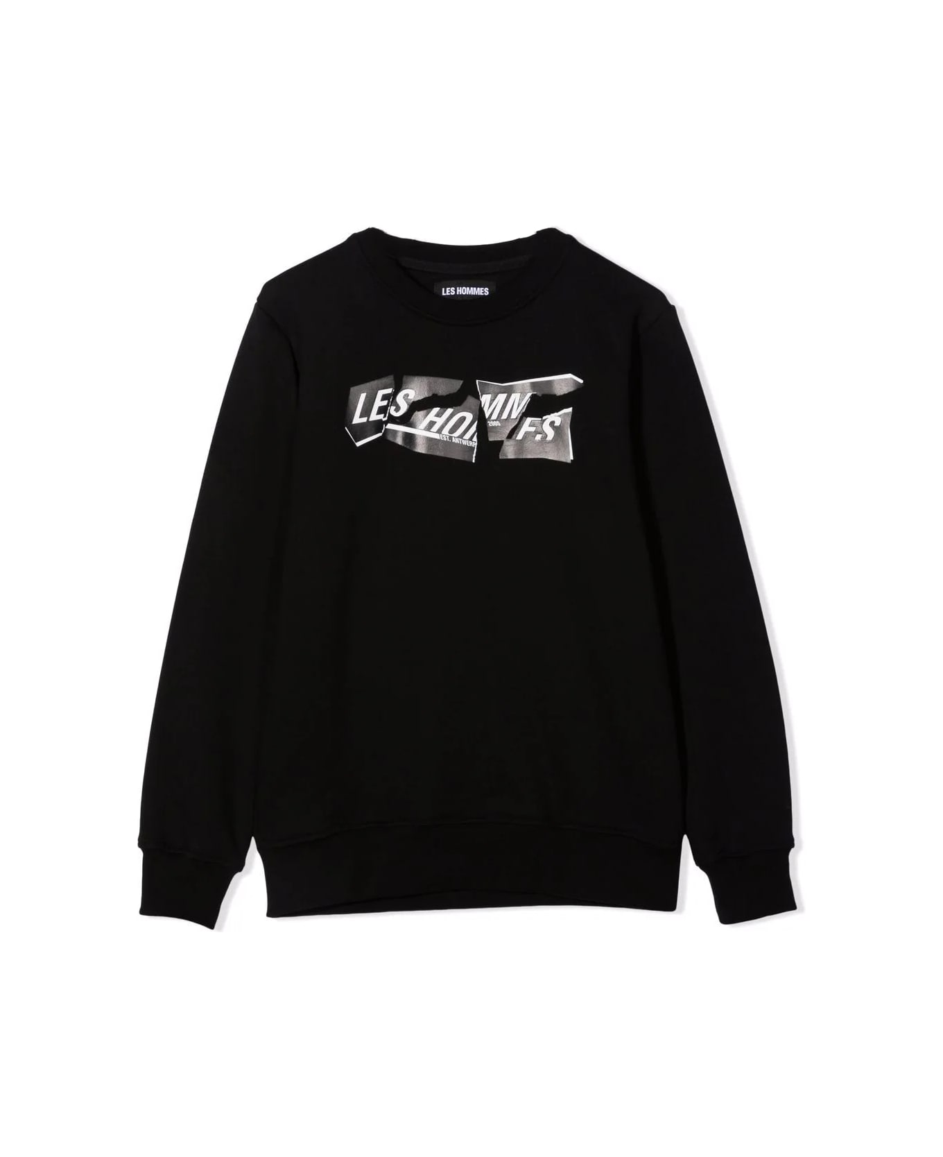 Les Hommes Sweatshirt With Print - Black
