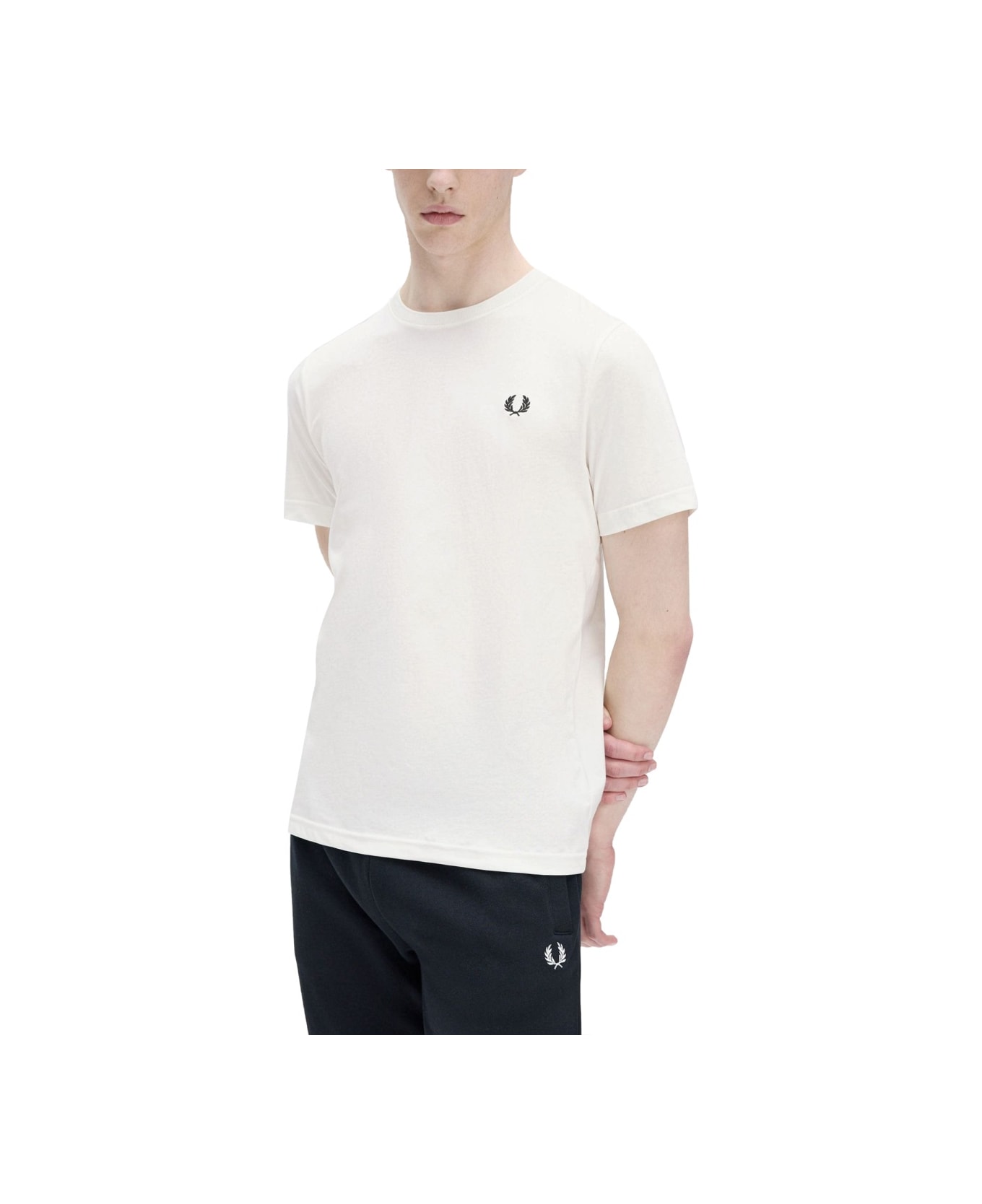 Fred Perry T-shirt With Logo - WHITE