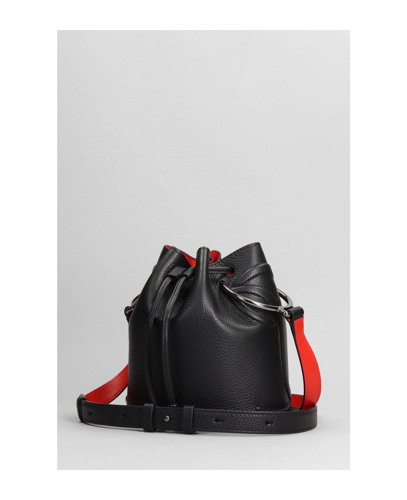 Christian Louboutin Shoulder Bag In Black Leather - black