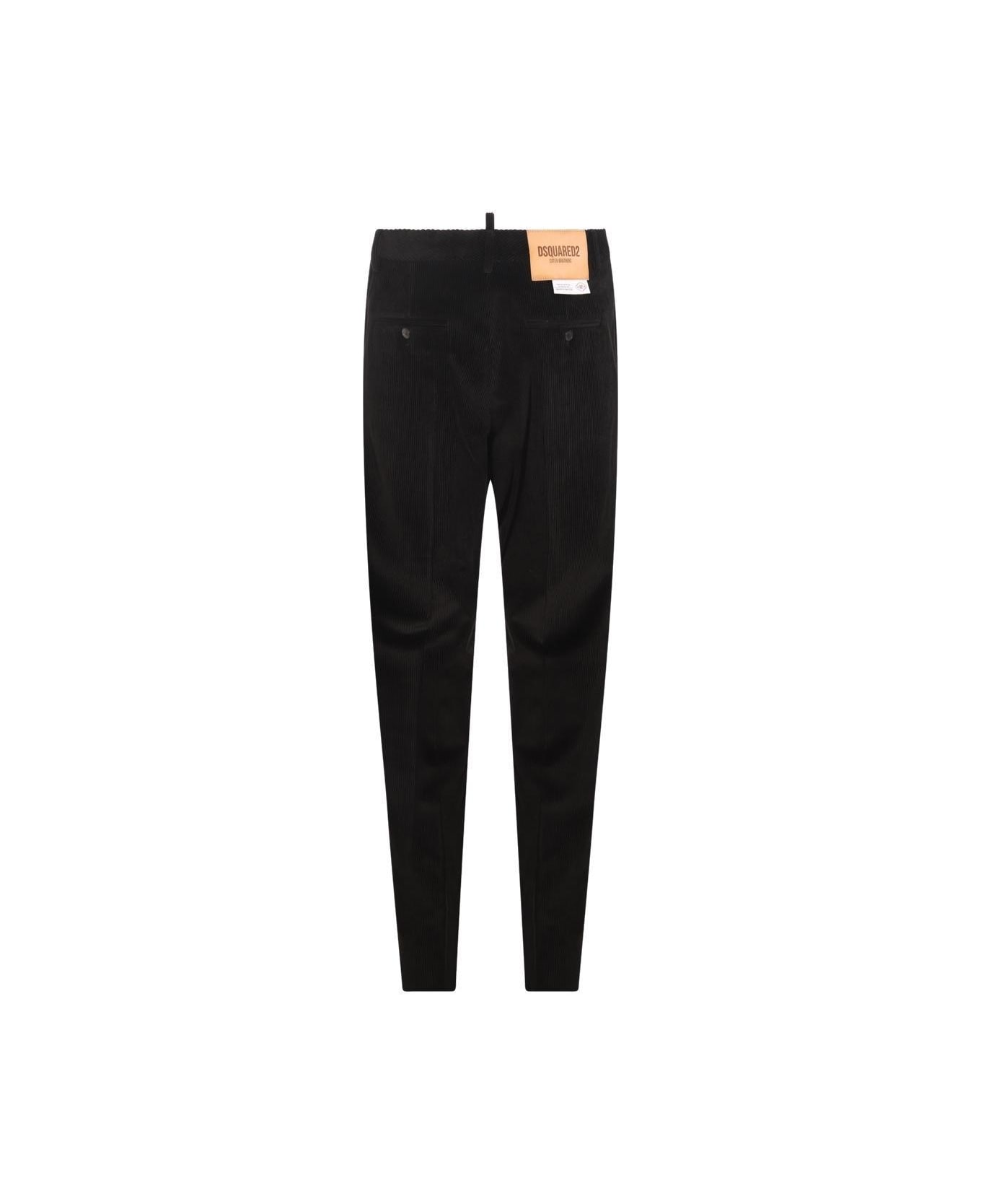Dsquared2 Logo Patch Straight-leg Corduroy Trousers