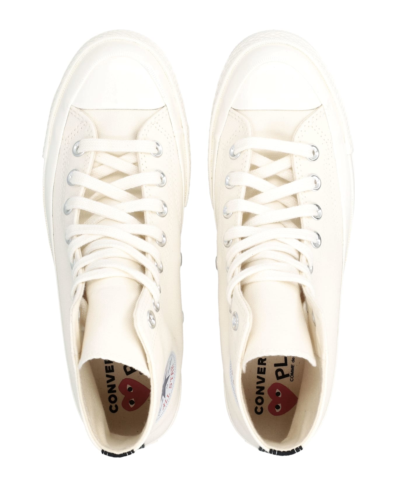 Comme des Garçons Play X Converse High-top Sneakers With Heart - WHITE