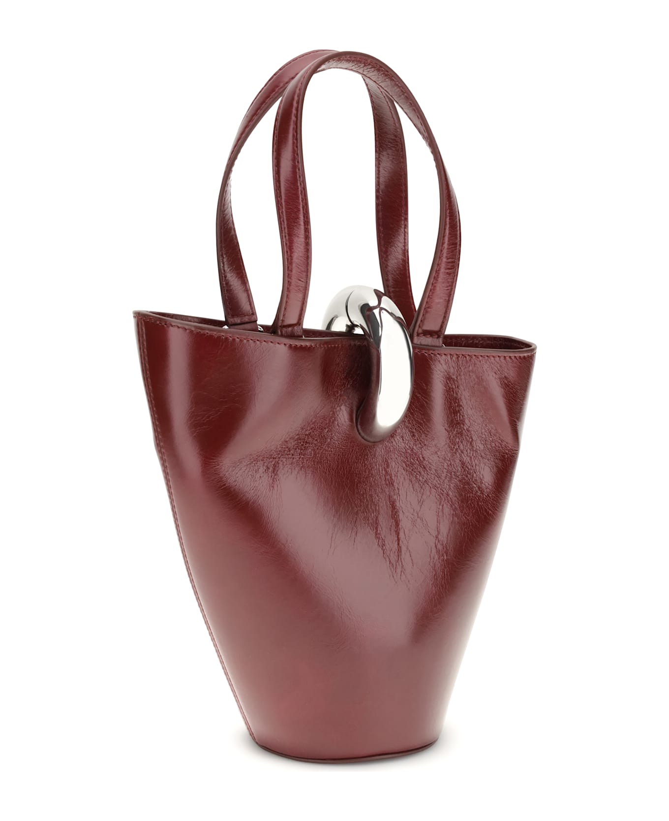 Jacquemus Asymmetric Bucket Bag - BORDEAUX