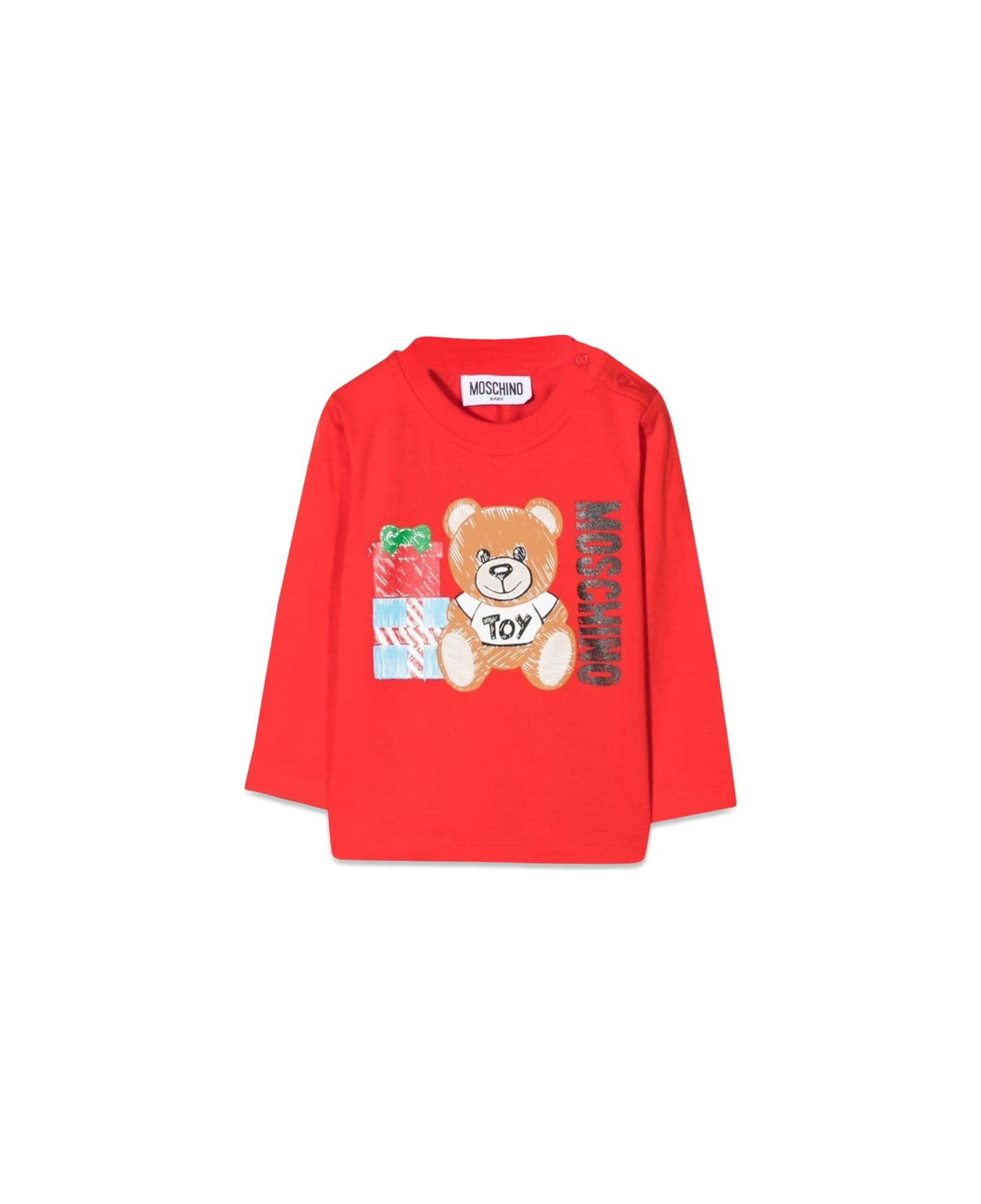 Moschino T-shirt M/l Teddy Bear Gifts - RED