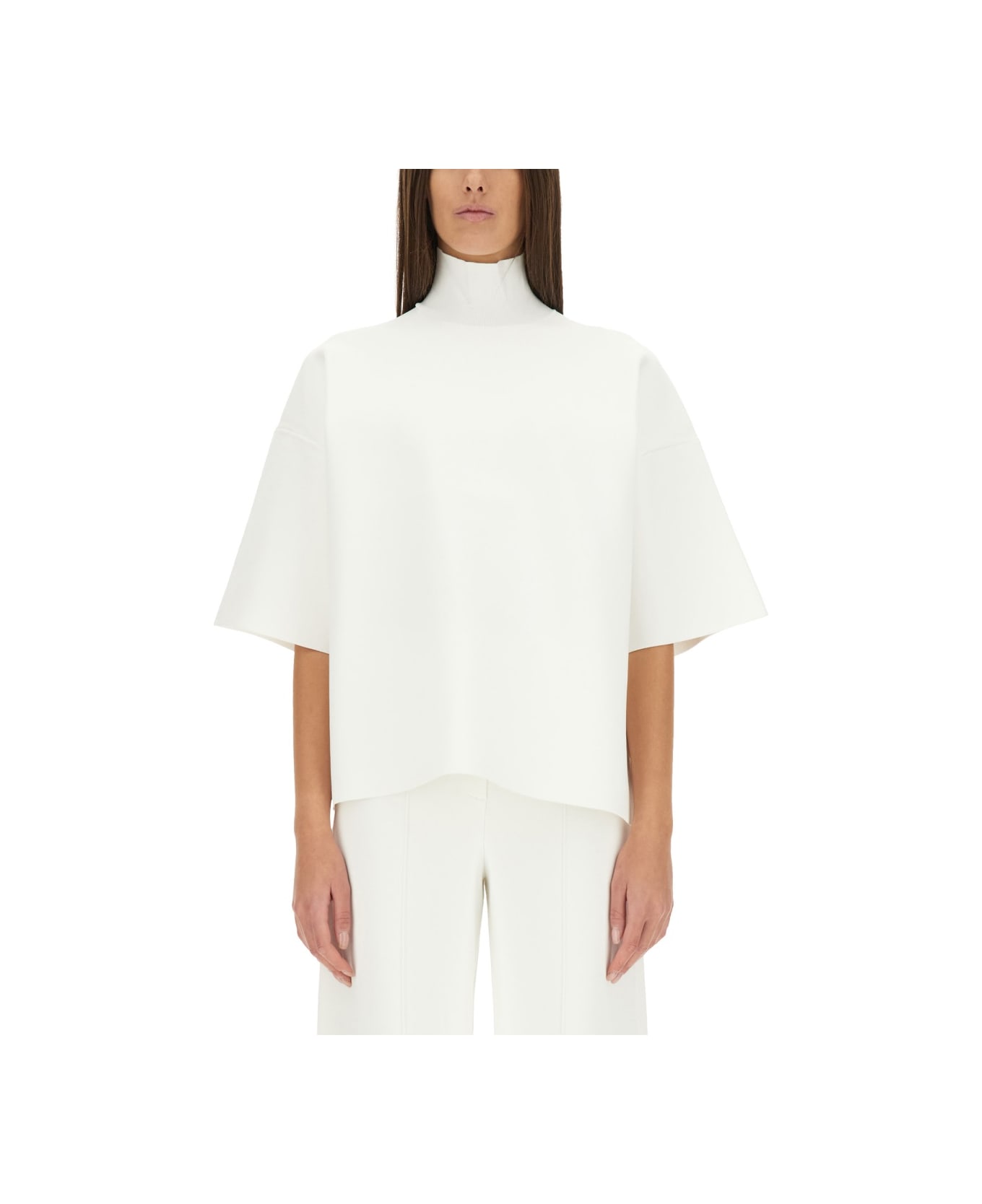 Theory Turtleneck Top - WHITE